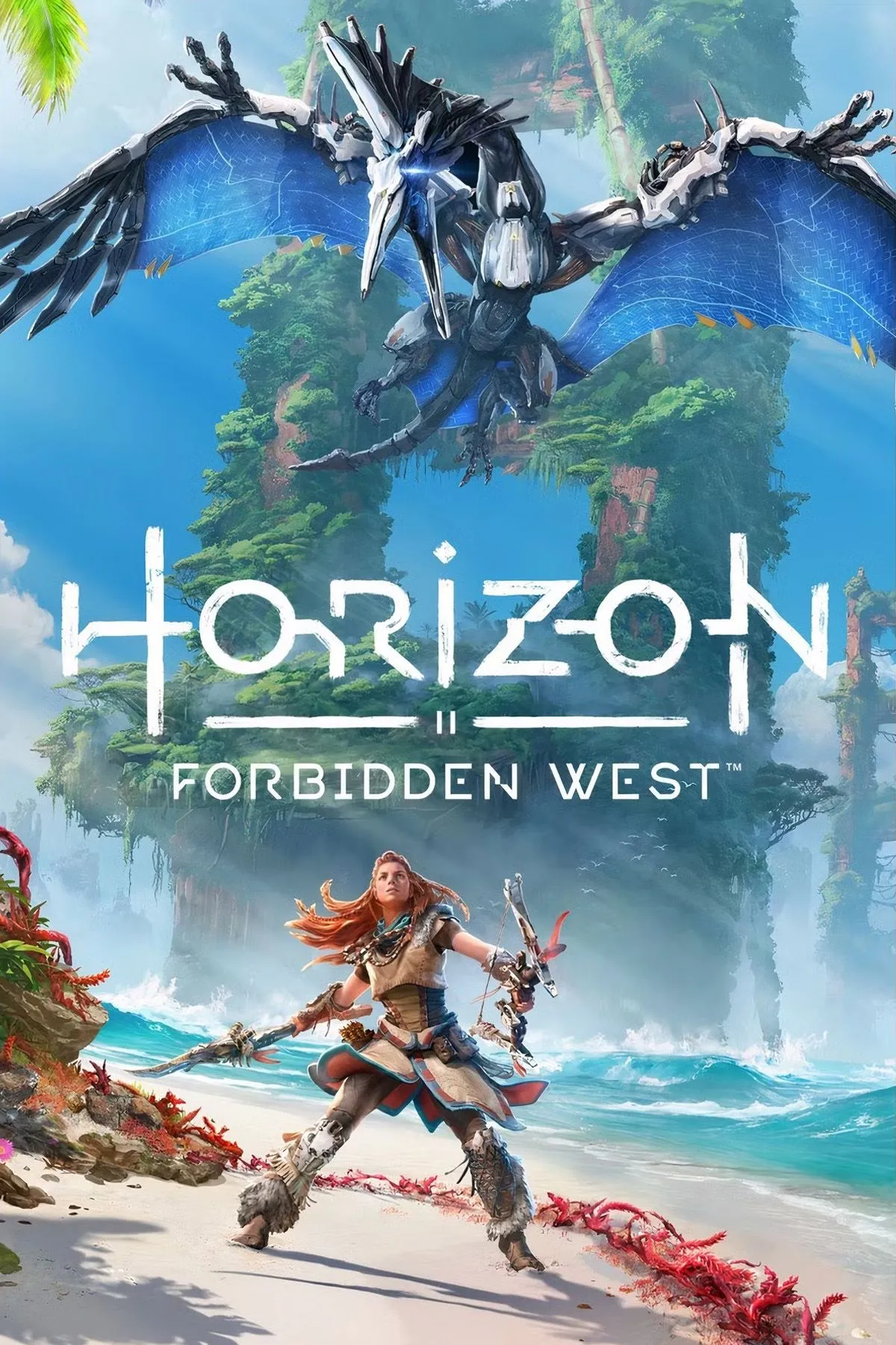Aloy đứng giữa cảnh hoang tàn của thế giới trong Horizon Forbidden West, biểu tượng cho sự đấu tranh và gánh vác định mệnh.