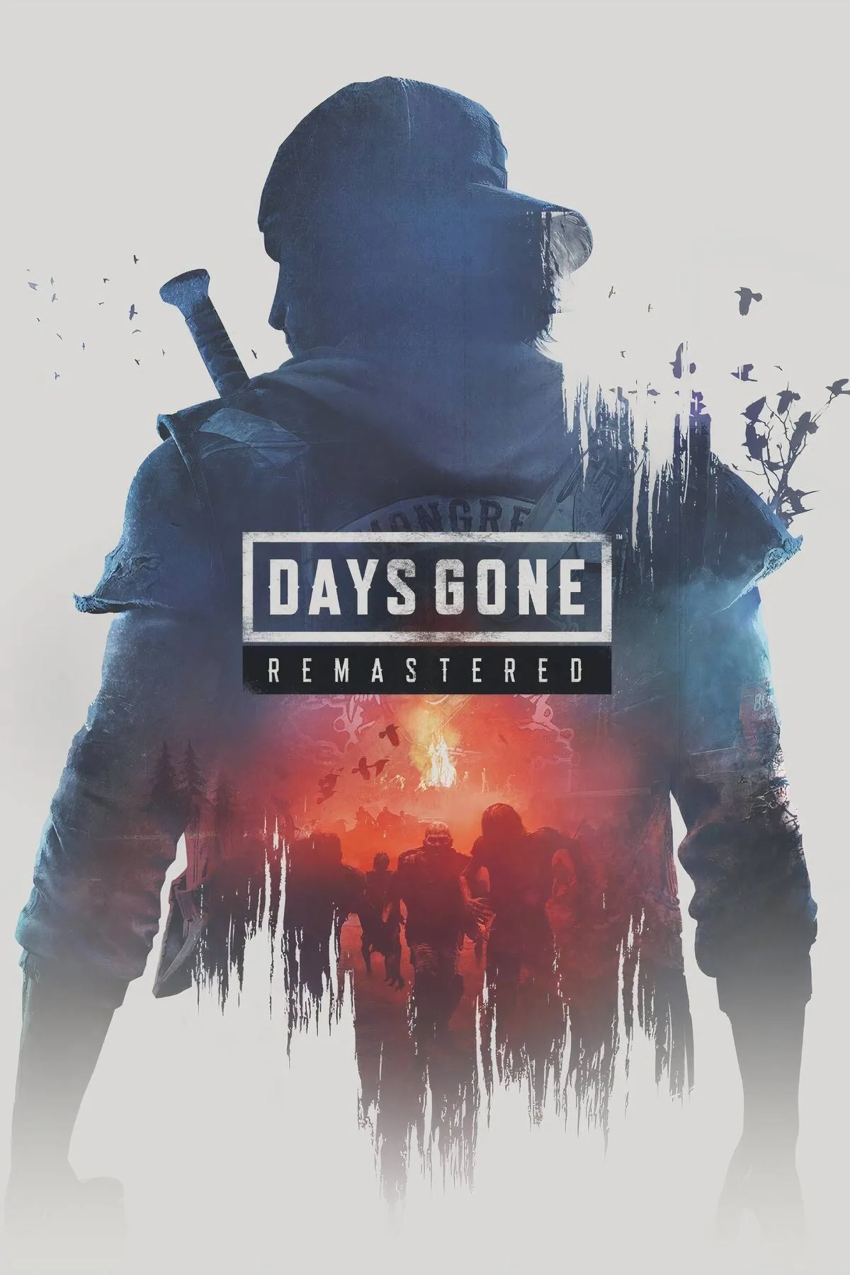 Bìa game Days Gone Remastered, thể hiện tinh thần sinh tồn và thế giới hậu tận thế.
