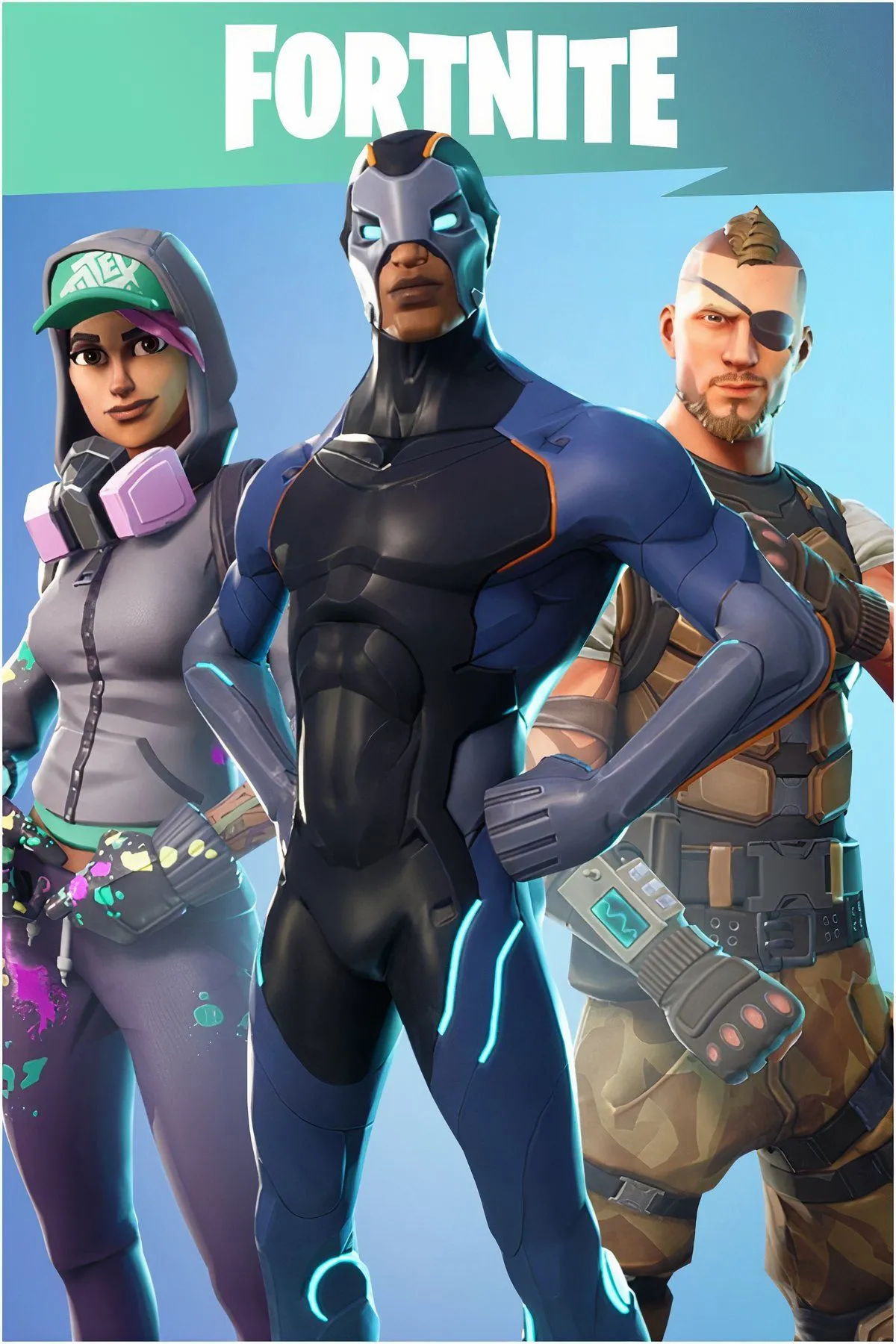 Bìa minh họa tổng thể của Fortnite, biểu tượng cho một vũ trụ game không ngừng mở rộng với những nội dung crossover độc đáo như Fantastic Four