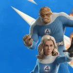 Biểu tượng giải đấu Fantastic Four Cup trong Fortnite với logo của Fantastic Four