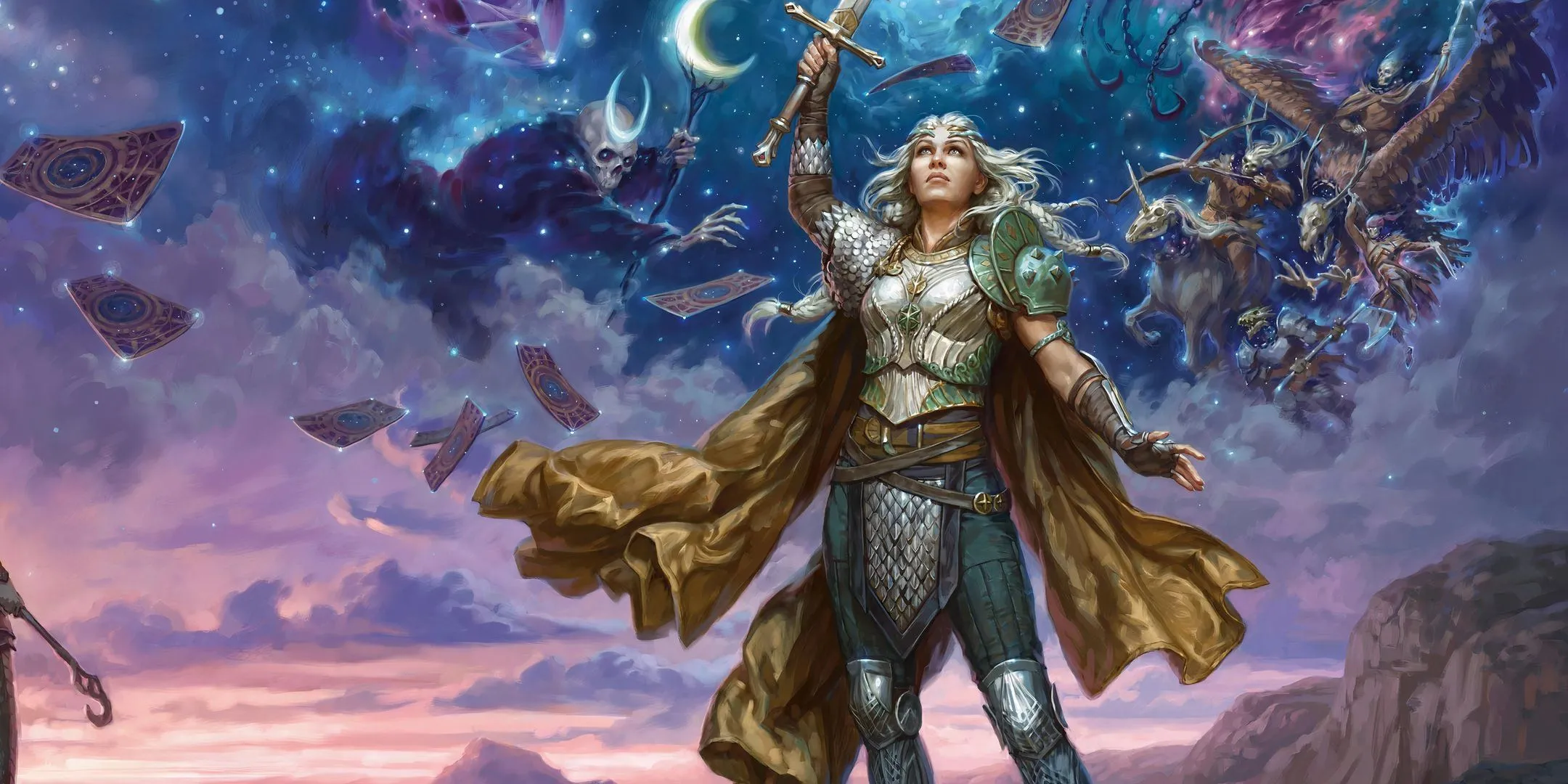 Ảnh bìa 'The Book of Many Things' trong D&amp;D, gợi mở về những nguyên mẫu và hình tượng quen thuộc đã định hình thế giới fantasy.
