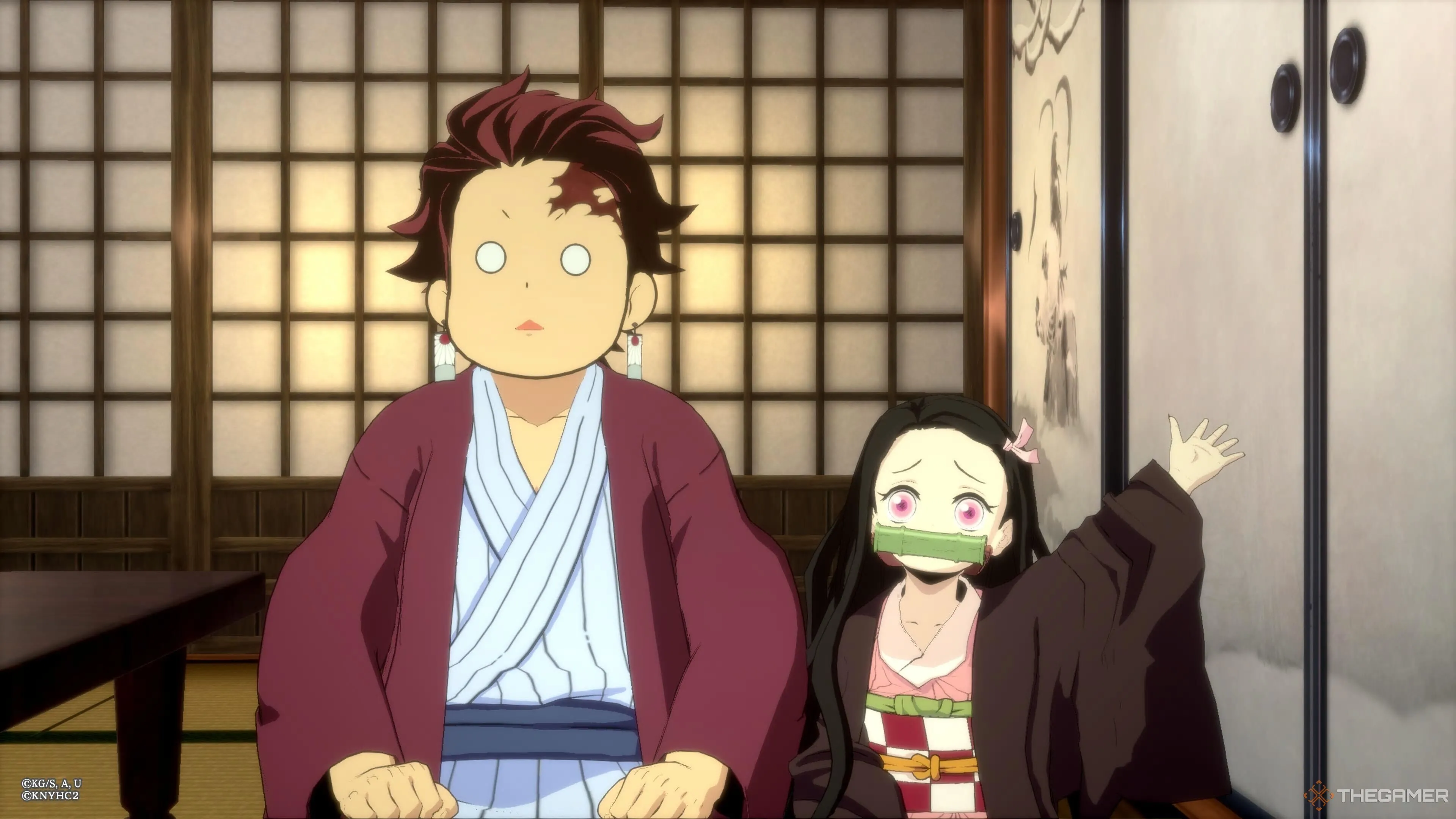 Anh em Tanjiro và Nezuko khám phá môi trường hạn chế trong Demon Slayer: The Hinokami Chronicles 2, làm nổi bật điểm yếu của chế độ phiêu lưu.