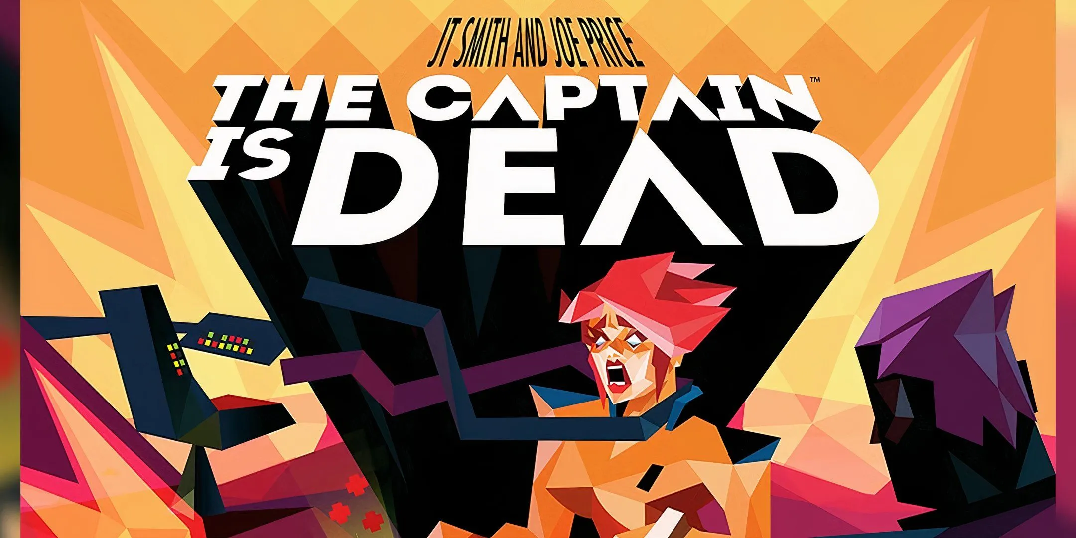 Bìa hộp game The Captain is Dead với hình ảnh con tàu vũ trụ bị hư hại và phi hành đoàn