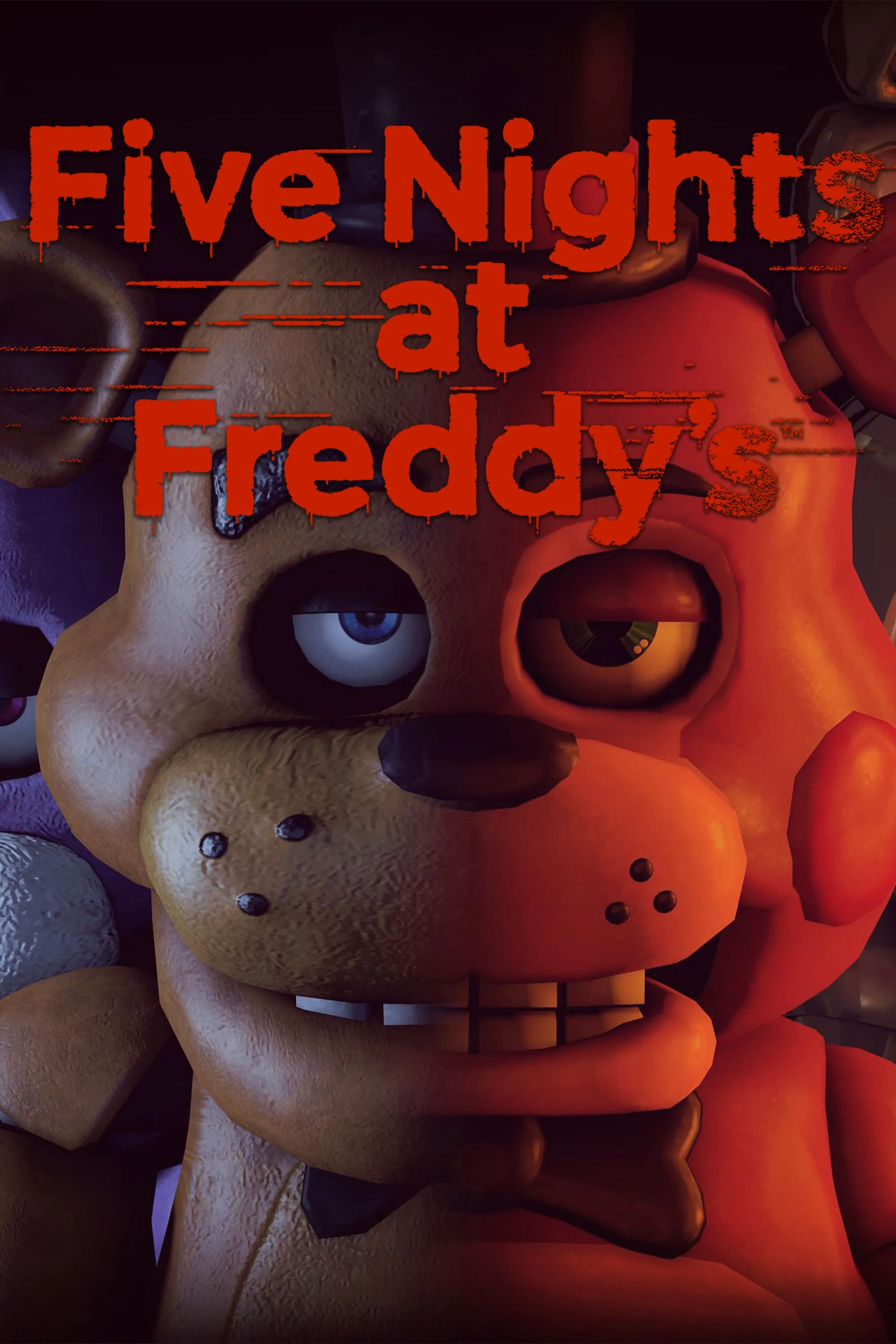 Biểu tượng thương hiệu Five Nights at Freddy's, một series game kinh dị nổi tiếng với các animatronic đáng sợ.