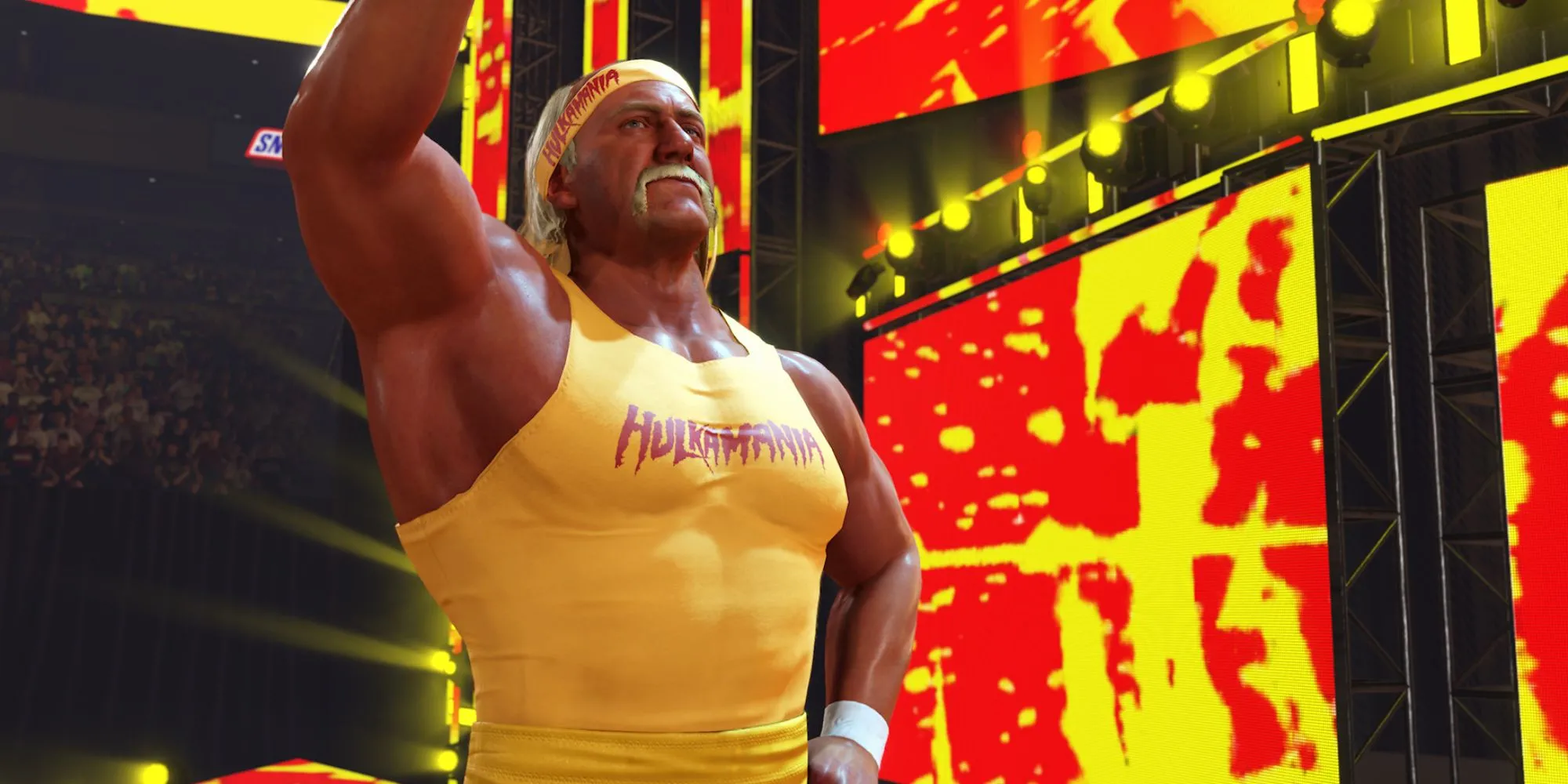 Hulk Hogan trong game WWE 2K24, tái hiện màn ra mắt đầy uy lực, gợi nhớ về thời kỳ đỉnh cao và di sản của anh trong vũ trụ game đấu vật.