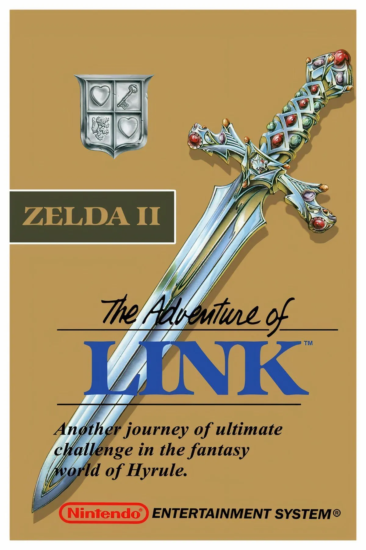 Link trong Zelda II với góc nhìn cuộn ngang