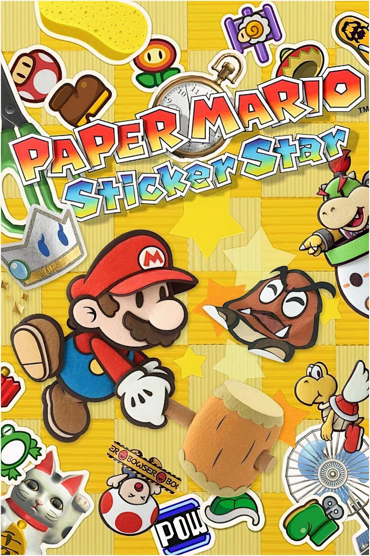 Mario giấy và các nhân vật trong Paper Mario Sticker Star