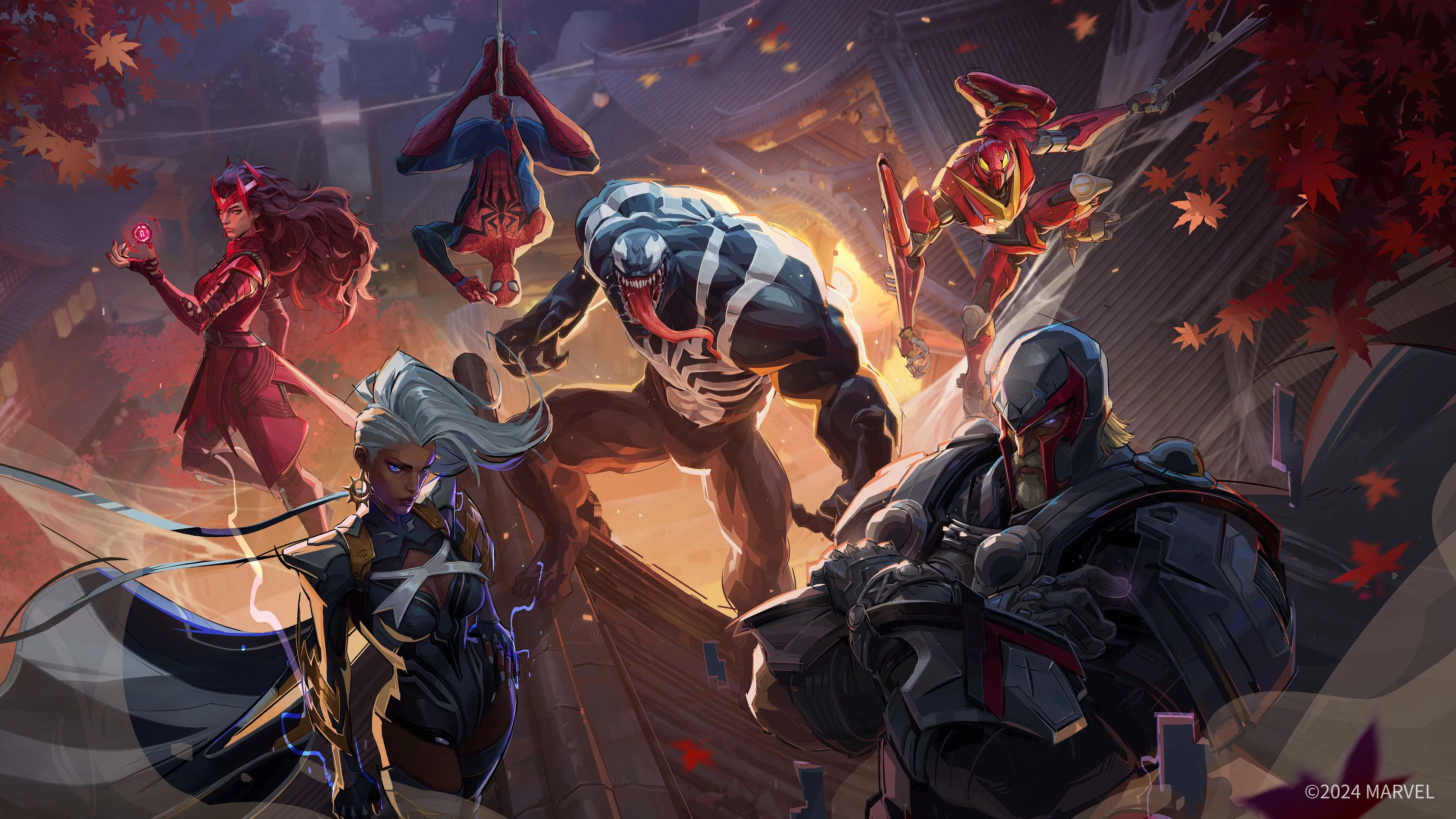 Một cảnh giao tranh dữ dội trong game Marvel Rivals