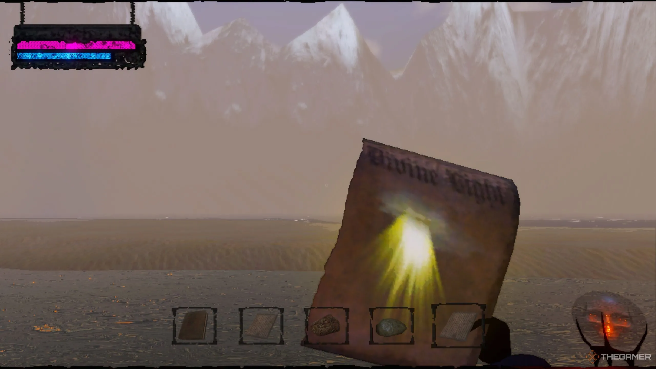 Nhân vật sử dụng phép Divine Light hồi máu cho đồng đội trong một trận chiến Mage Arena
