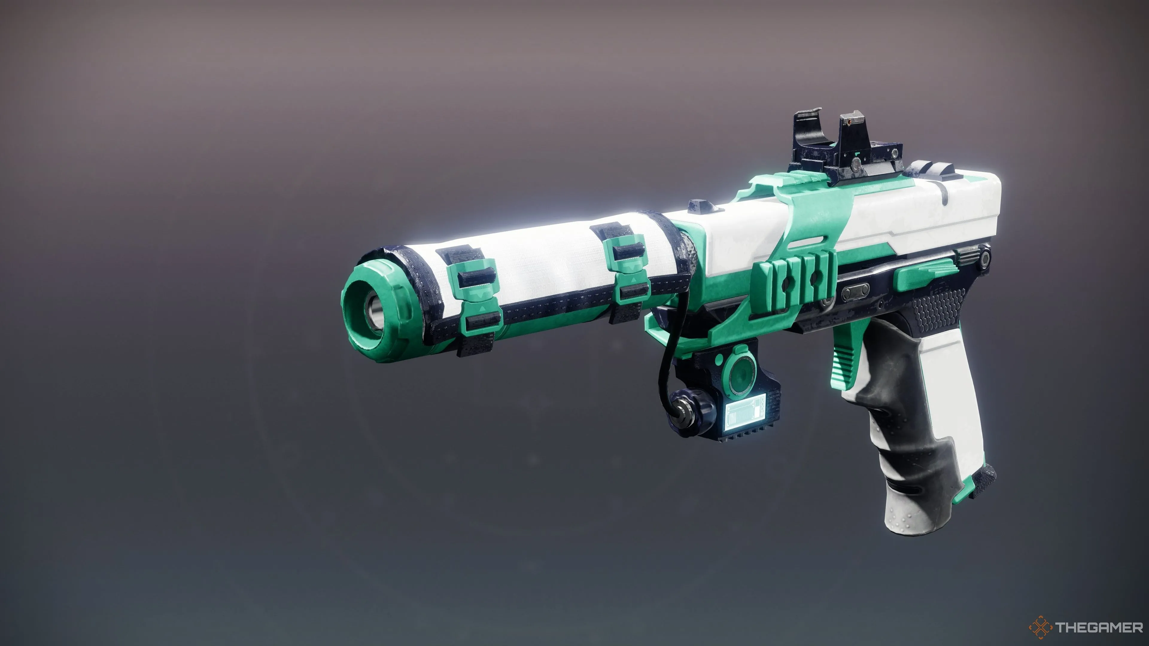 Súng lục Faustus Decline trong Destiny 2, trình bày các tùy chọn God Roll cho cả PvE và PvP.