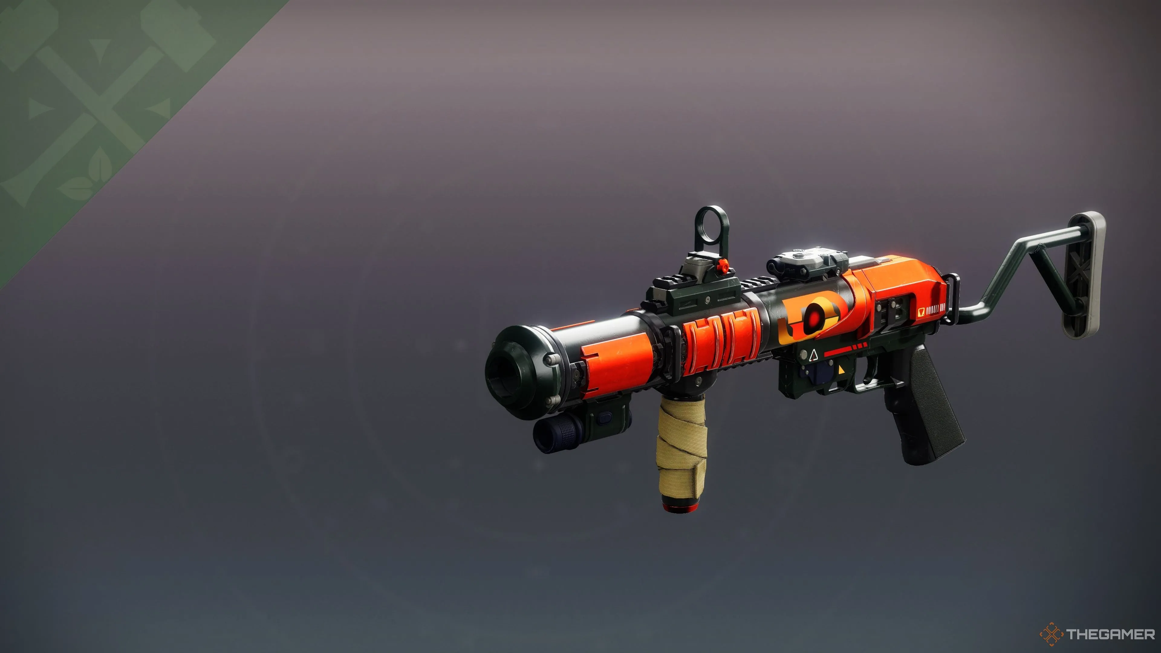 Súng phóng lựu Theodolite hệ Arc bắn micro-tên lửa trong Destiny 2, với God Roll PvE.