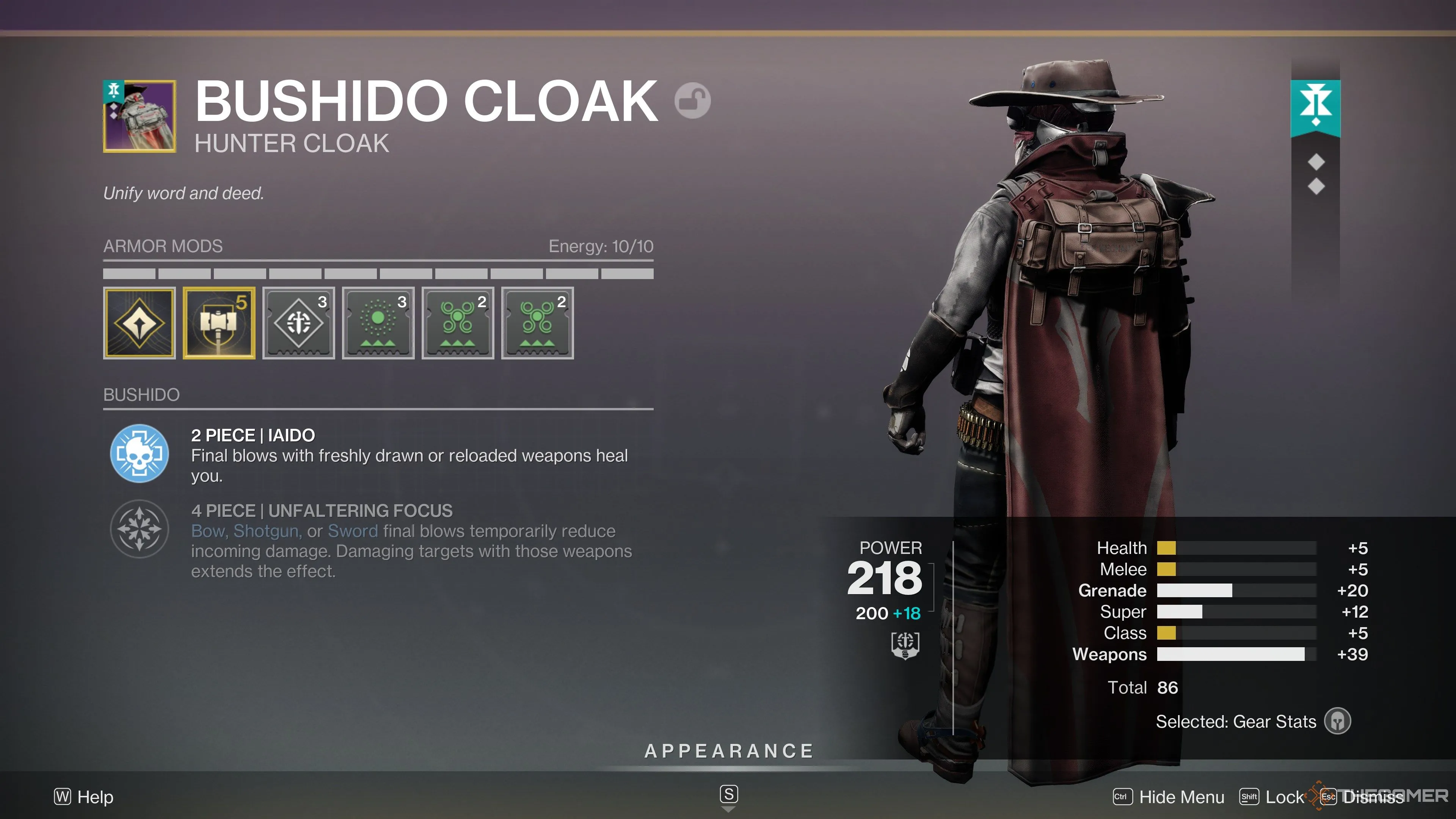 Tấm áo choàng T2 huyền thoại của Destiny 2 sau cập nhật Edge of Fate