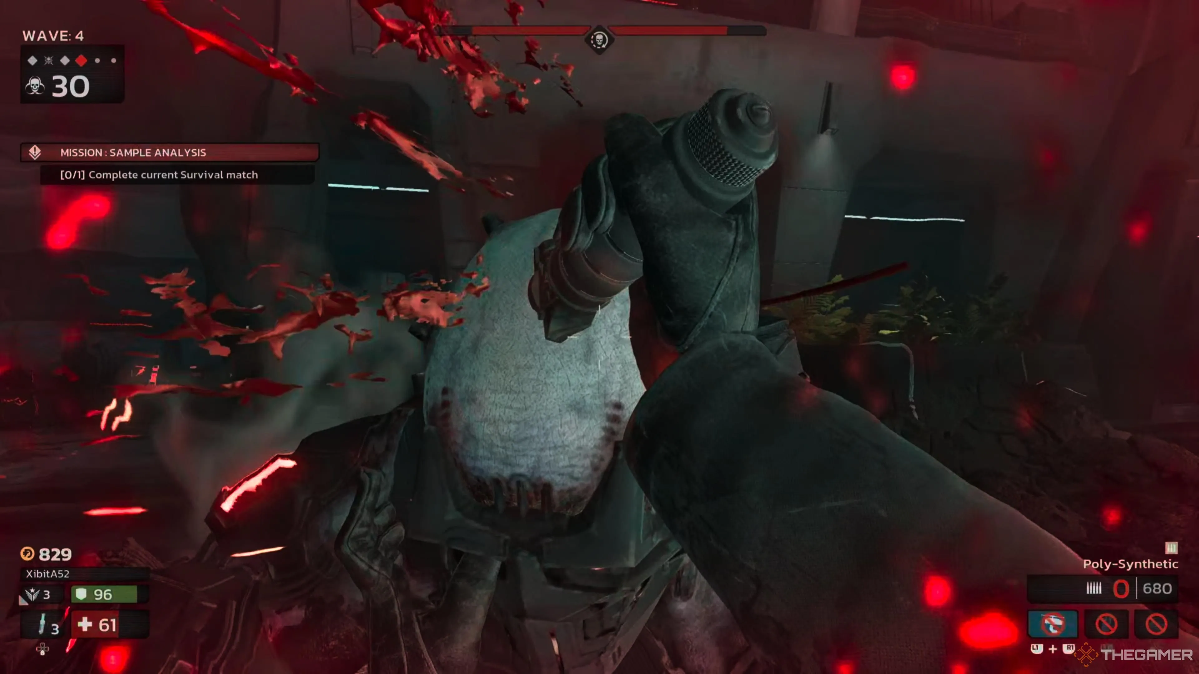 Thực hiện động tác hành quyết lên một Zed trong Killing Floor 3, thể hiện sự tàn bạo và hiệu quả của chiến thuật tiêu diệt.