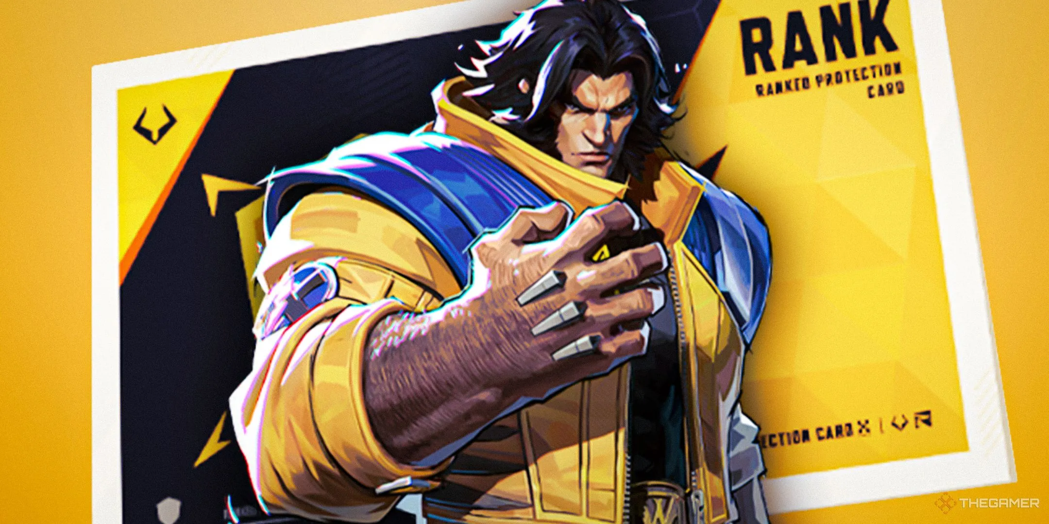Wolverine từ Marvel Rivals với thẻ Bảo Vệ Hạng, minh họa sự hiện diện của các nhân vật truyện tranh trong game hiện đại.