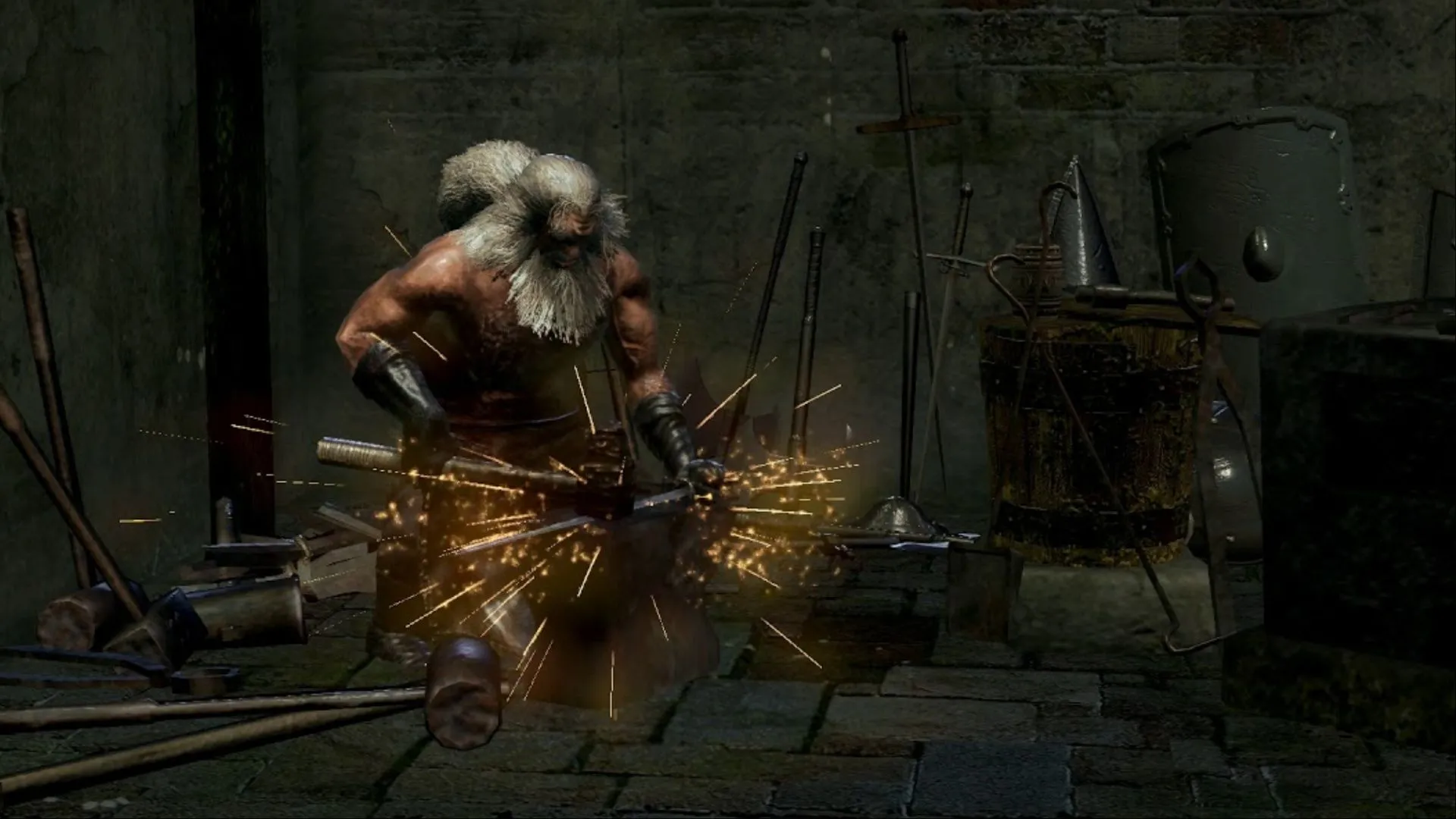 Andre of Astora rèn kiếm, nơi dễ bị trượt tay của người chơi