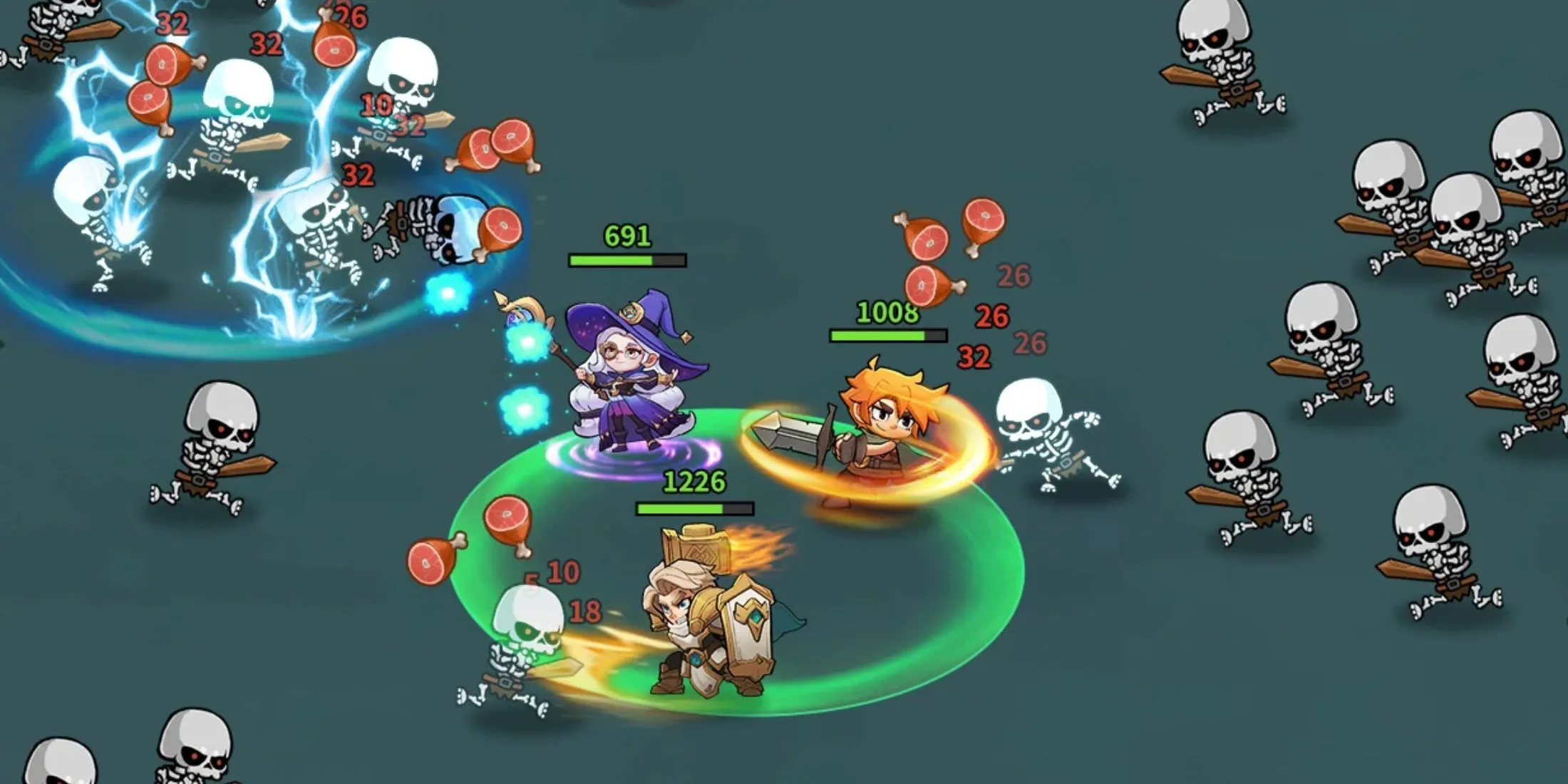 Ảnh nhóm nhân vật Top Heroes, gợi nhớ phần thưởng triệu hồi và hệ thống tướng