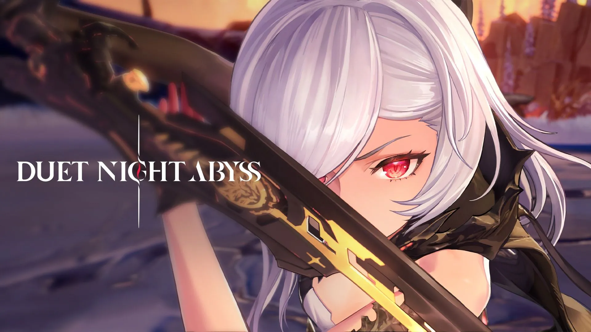 Ảnh press của Duet Night Abyss thể hiện hai nhân vật chính và phong cách nghệ thuật của game