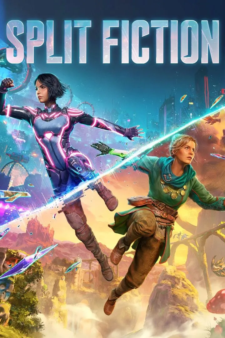 Artwork Split Fiction, hai nhân vật sáng tạo thế giới và tương tác trong co-op 2 người