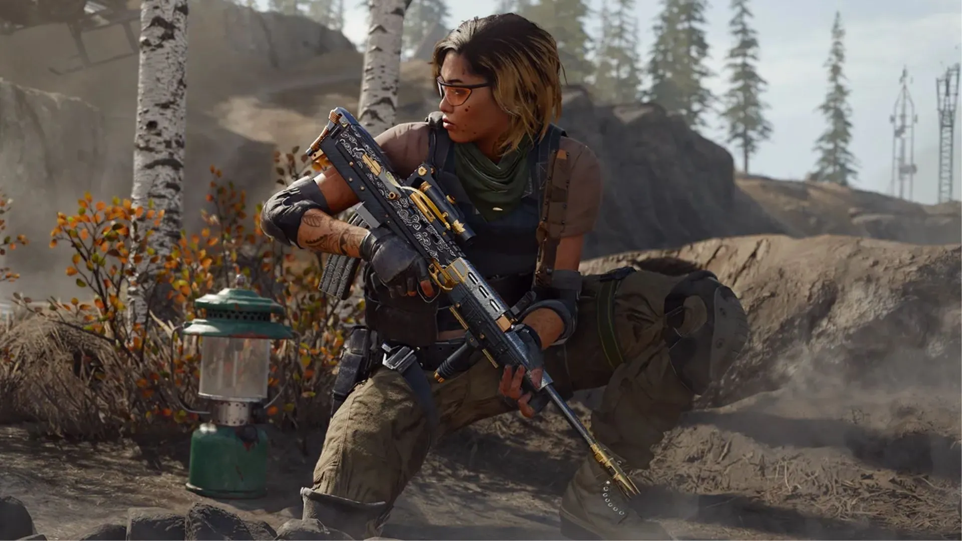 Bản đồ Rebirth Island trong Call of Duty: Warzone, minh họa các POI trước khi tái thiết