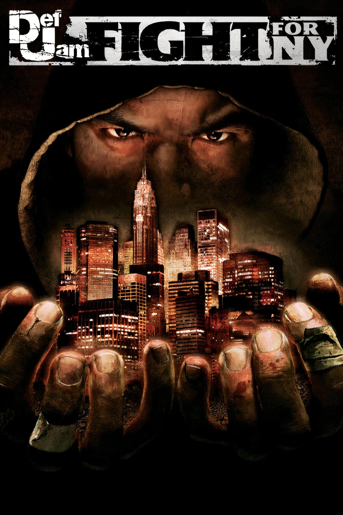 Bìa Def Jam: Fight For NY, minh họa hip-hop wrestling trên PS2