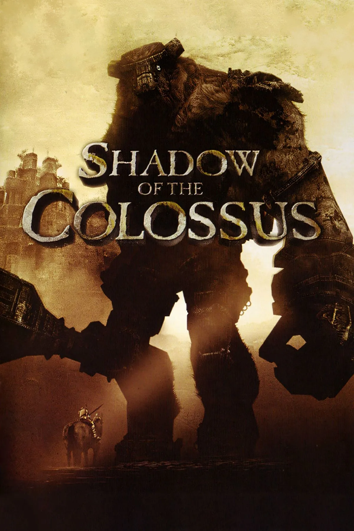 Bìa Shadow of the Colossus thể hiện tính hoang vu và khổng lồ