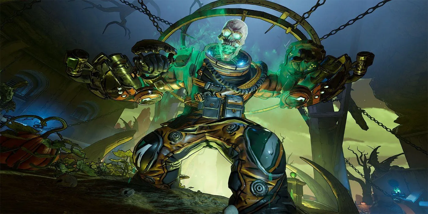 Borderlands 3 Bloody Harvest - Captain Haunt biểu tượng sự kiện Halloween thành công