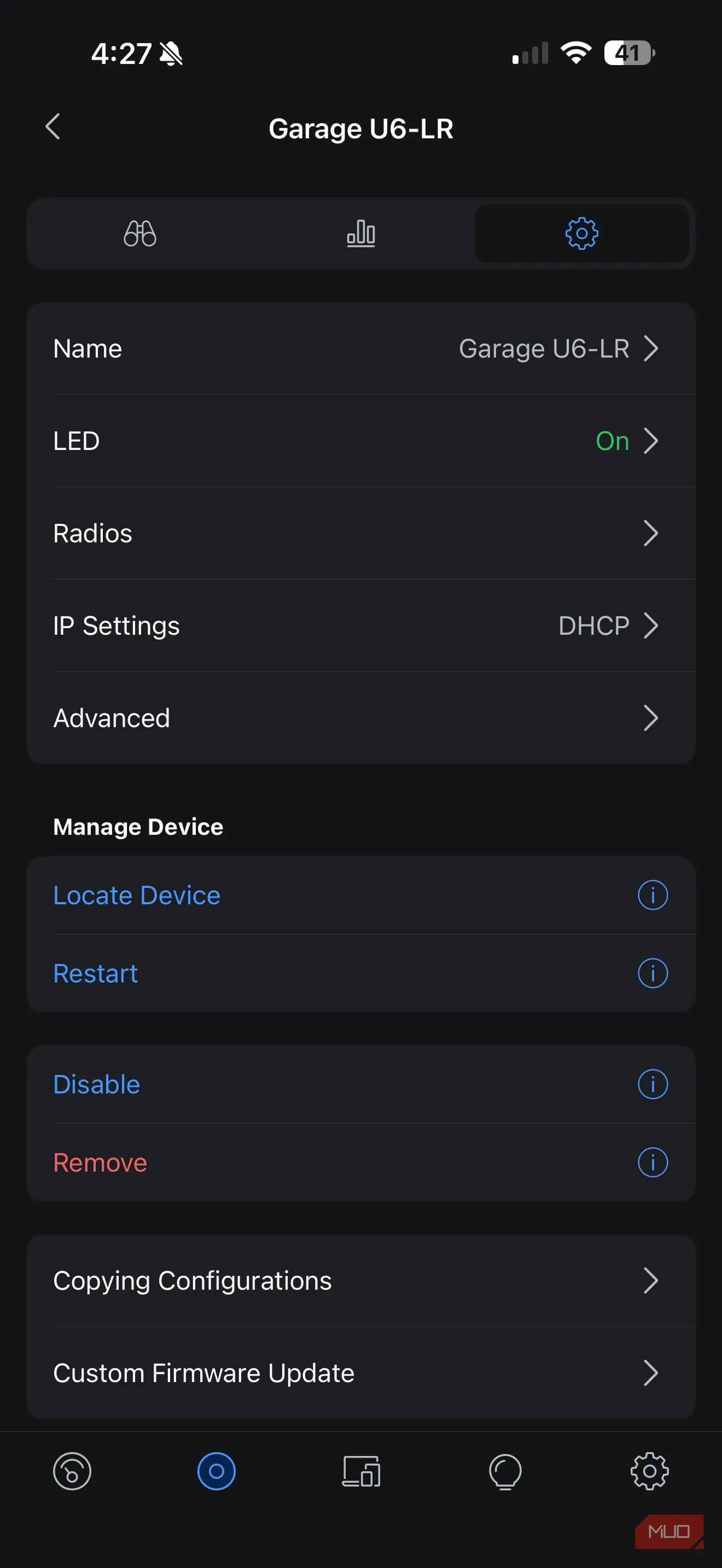 Cấu hình kênh trong UniFi app: chuyển từ Auto sang Channel cụ thể cho từng AP