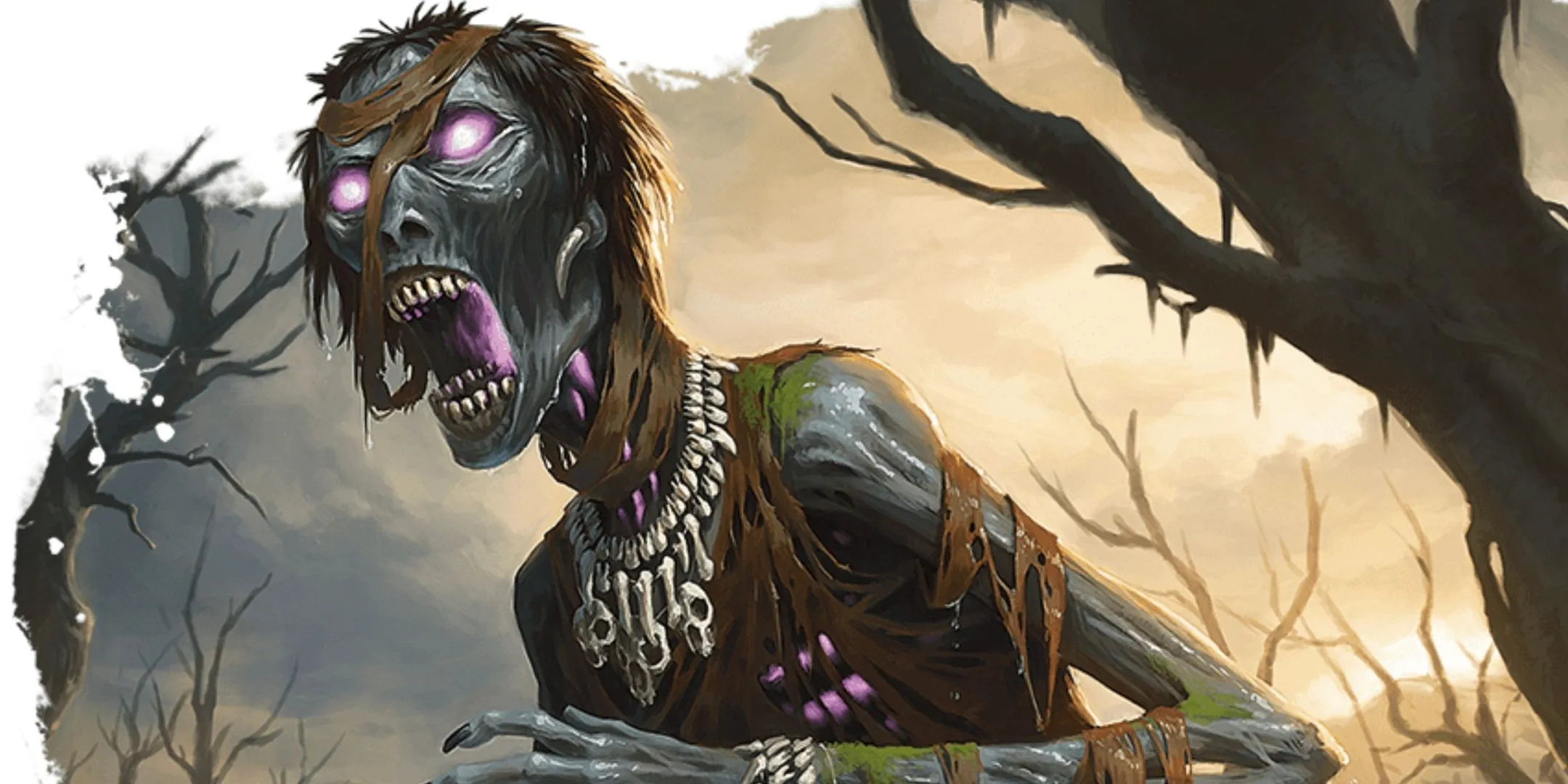 Chúa xác ướp với tấm áo choàng cổ xưa và hào quang ma thuật trong D&D.