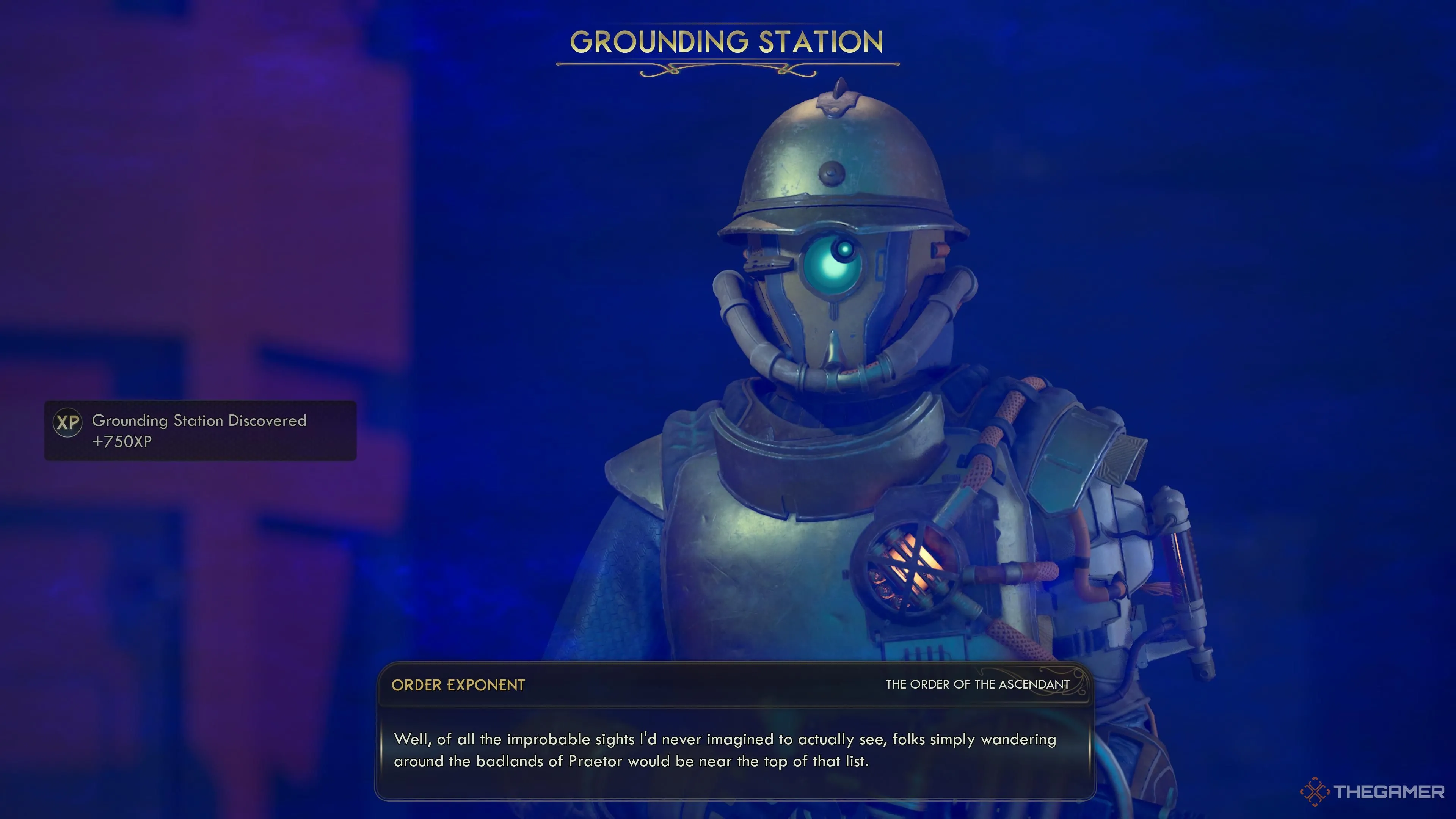 Cổng Grounding Tower và thành viên Order ở Praetor - The Outer Worlds 2