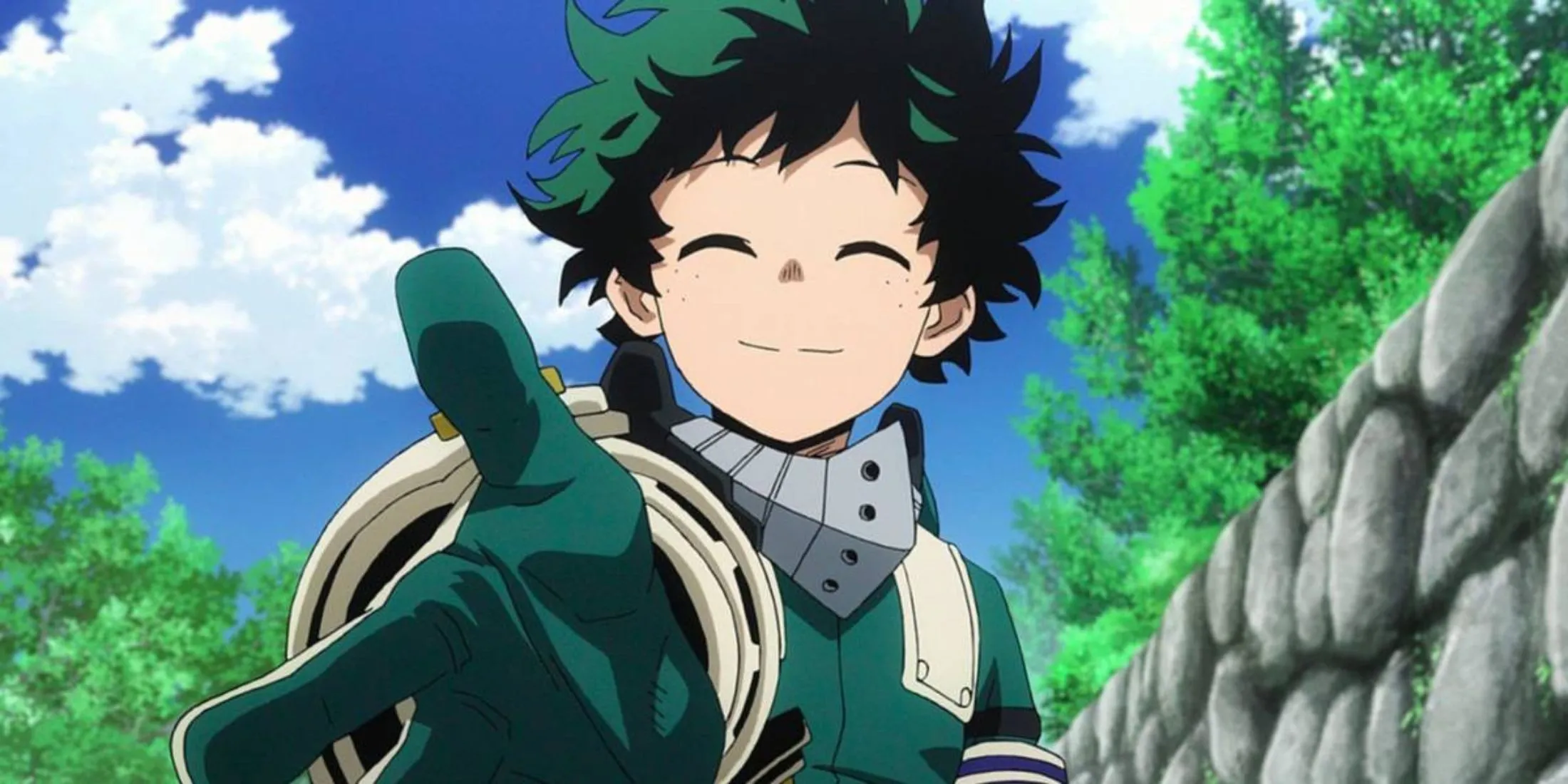 Deku nở nụ cười quyết tâm trong My Hero Academia