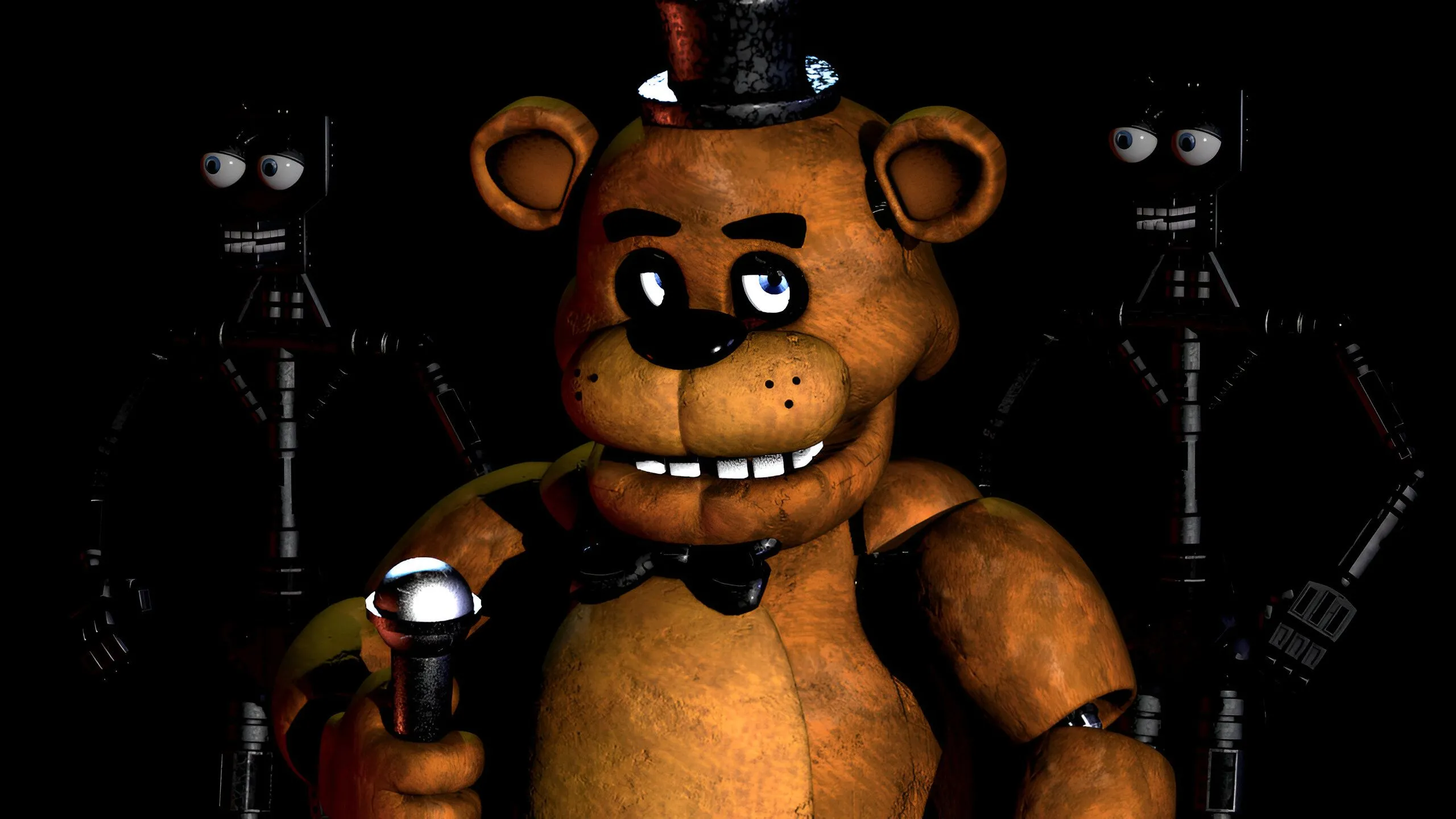 Freddy Fazbear — biểu tượng animatronic đáng sợ của Five Nights at Freddy's, đại diện cho nỗi sợ từ đồ chơi thời thơ ấu