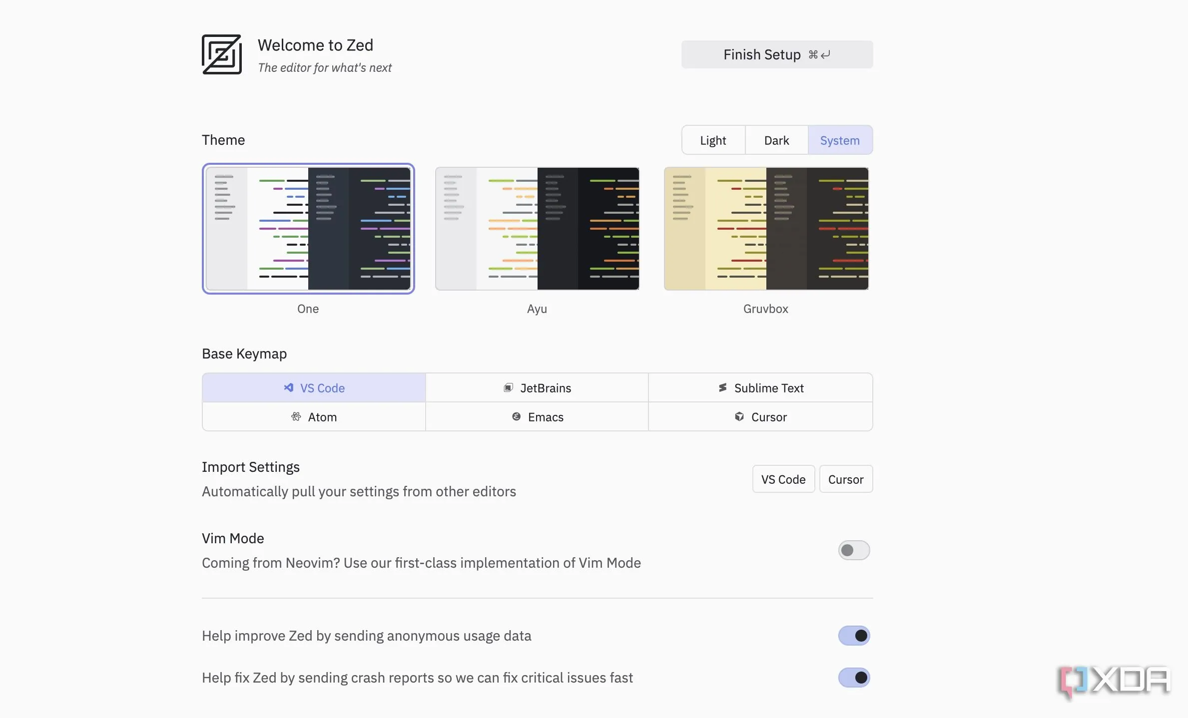 Giao diện khởi động Zed, trình soạn thảo hiệu năng cao thay thế VS Code