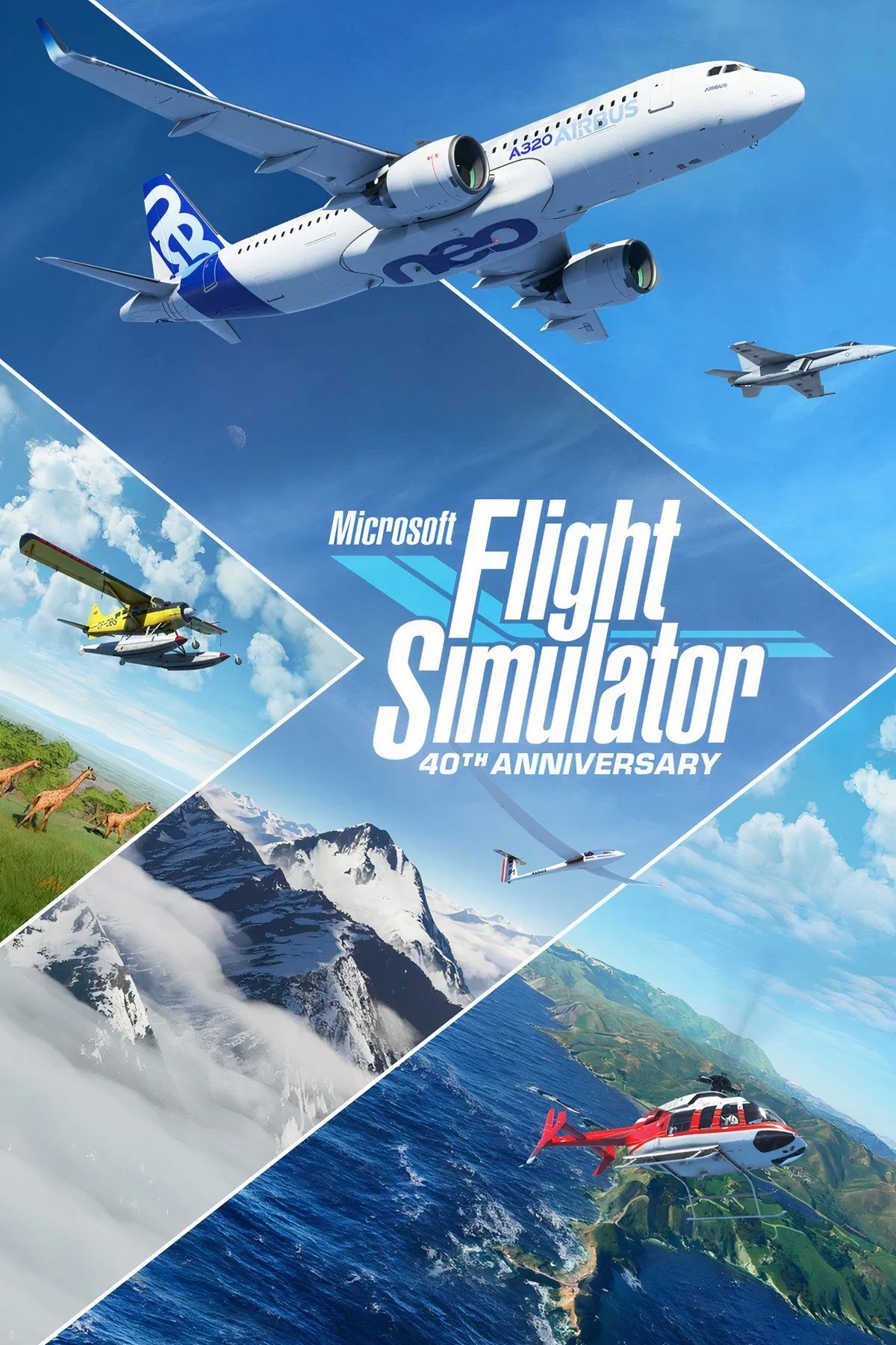 Giao diện Microsoft Flight Simulator: buồng lái và bản đồ thế giới thực
