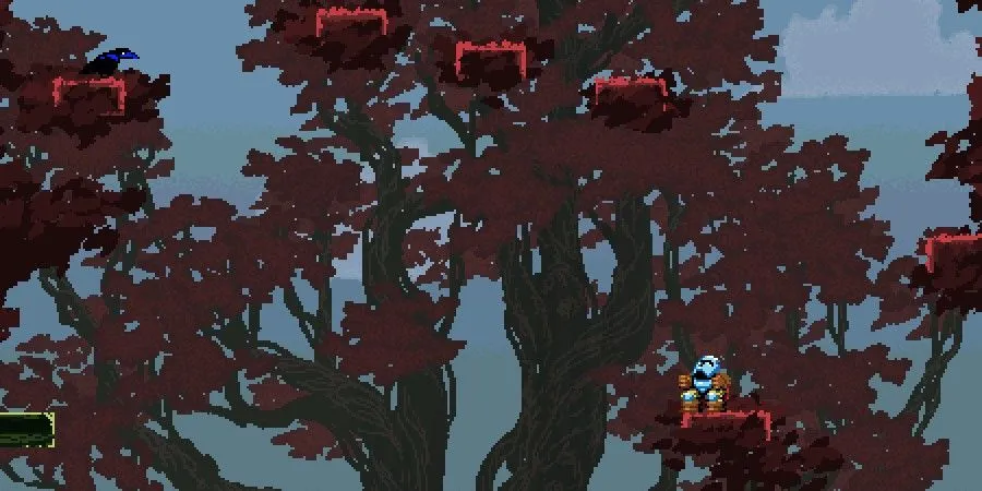 Góc nhìn từ dưới lên, thể hiện hành trình leo lên phía phần thưởng trên đỉnh