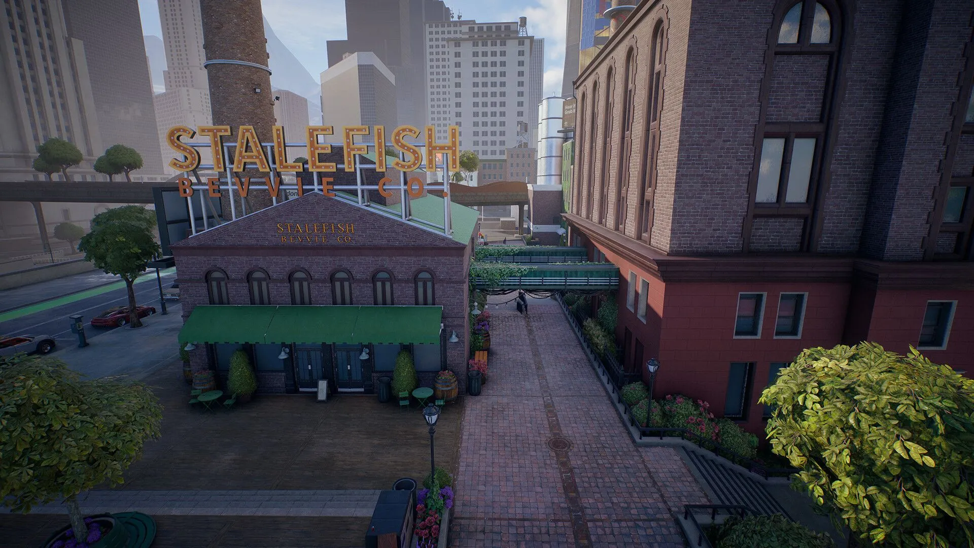 Hình ảnh truyền thông của Skate thể hiện dáng hình đại diện và môi trường San Van — tài liệu tham khảo về tầm nhìn phát triển của trò chơi.