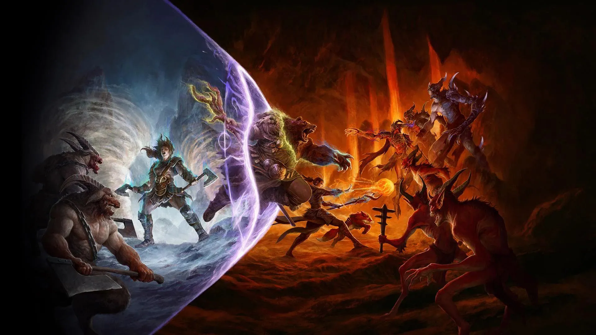 Hình quảng bá Twitch Drop Season 10 Diablo 4 - vật phẩm Hewer’s Halberd và biểu tượng sự kiện