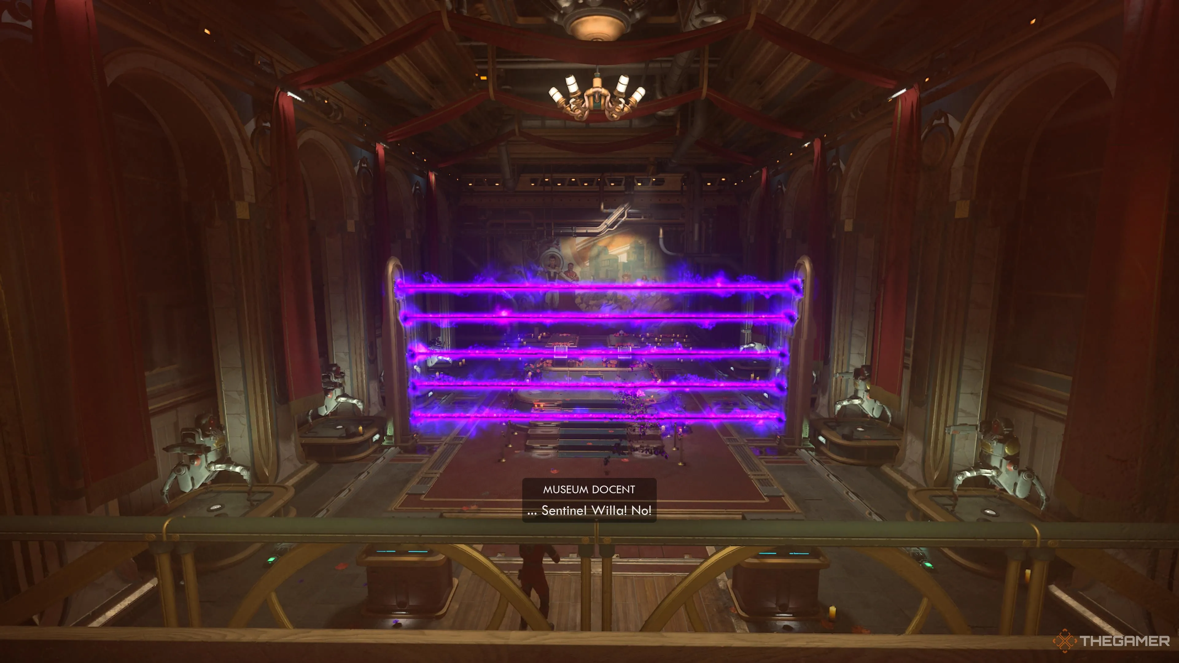 Kích hoạt cạm bẫy vô hình bên trong Tomb of the Matriarch trong The Outer Worlds 2.