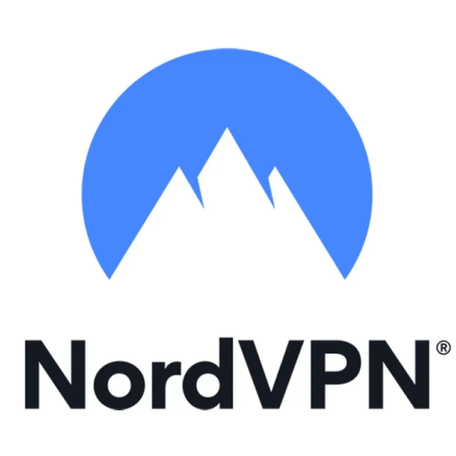 Logo NordVPN trên nền trắng, phù hợp cho bài phân tích VPN trên Chromebook và game thủ