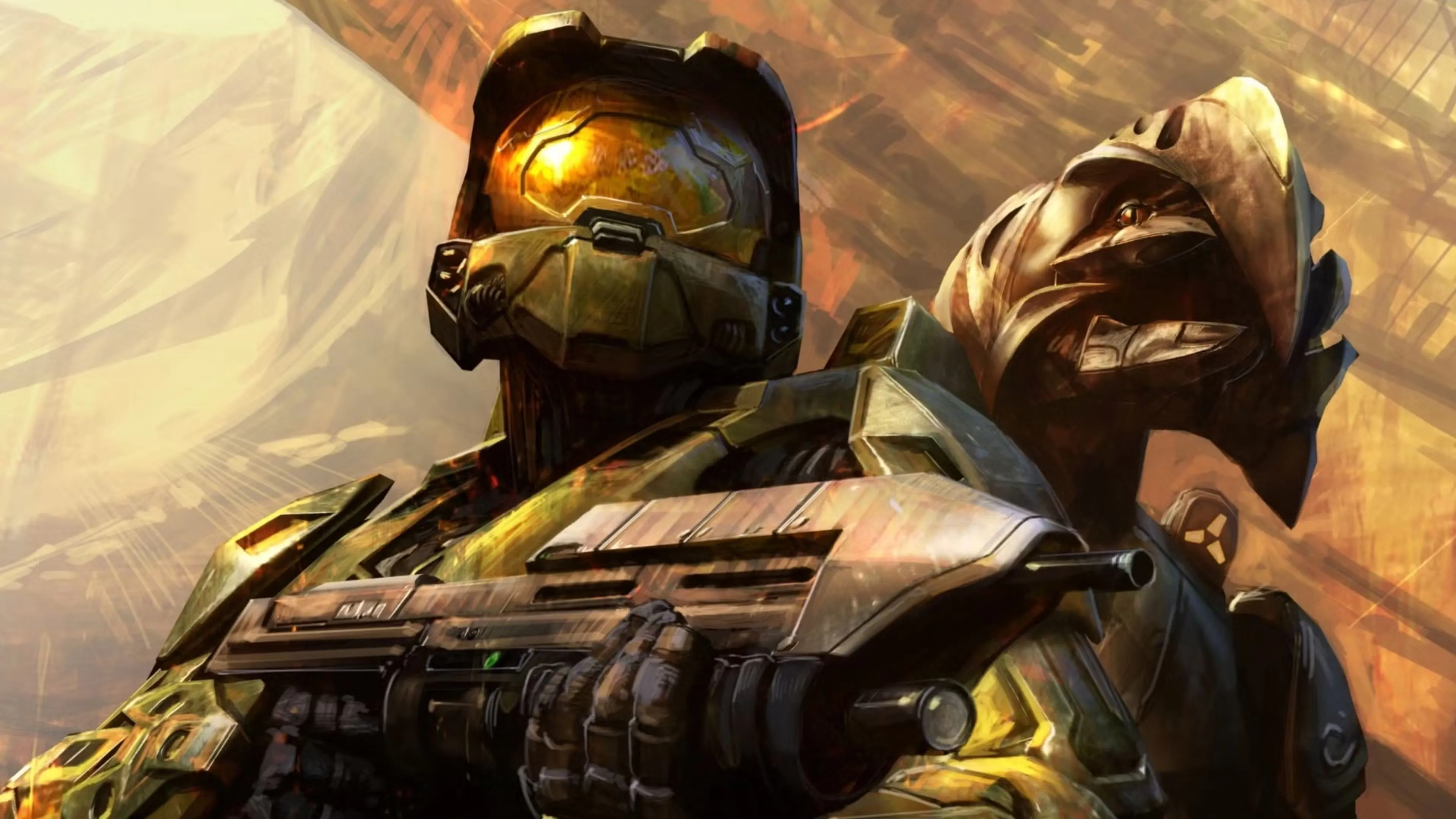 Master Chief cùng Arbiter — key art cho Halo 3, tượng trưng cho sự chuyển mình vượt hệ máy.