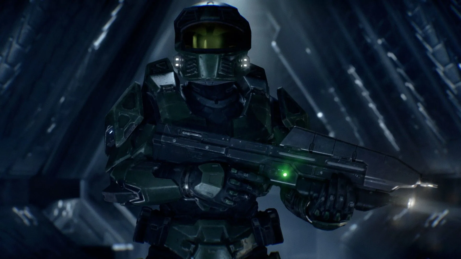 Master Chief trong bộ giáp năng lượng, hình ảnh quảng bá Halo: Campaign Evolved