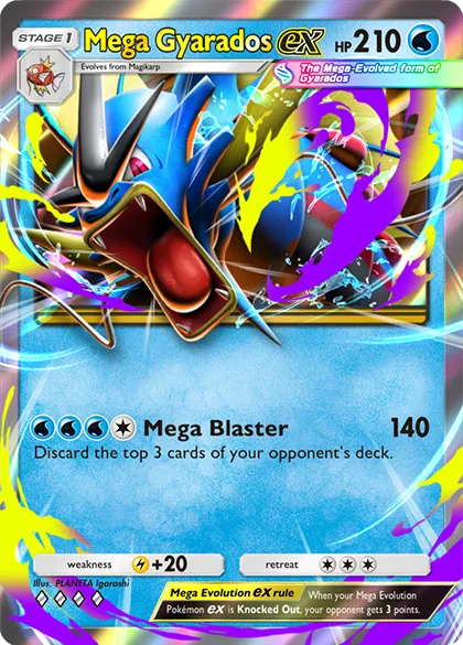 Mega Gyarados card art chất lượng cao