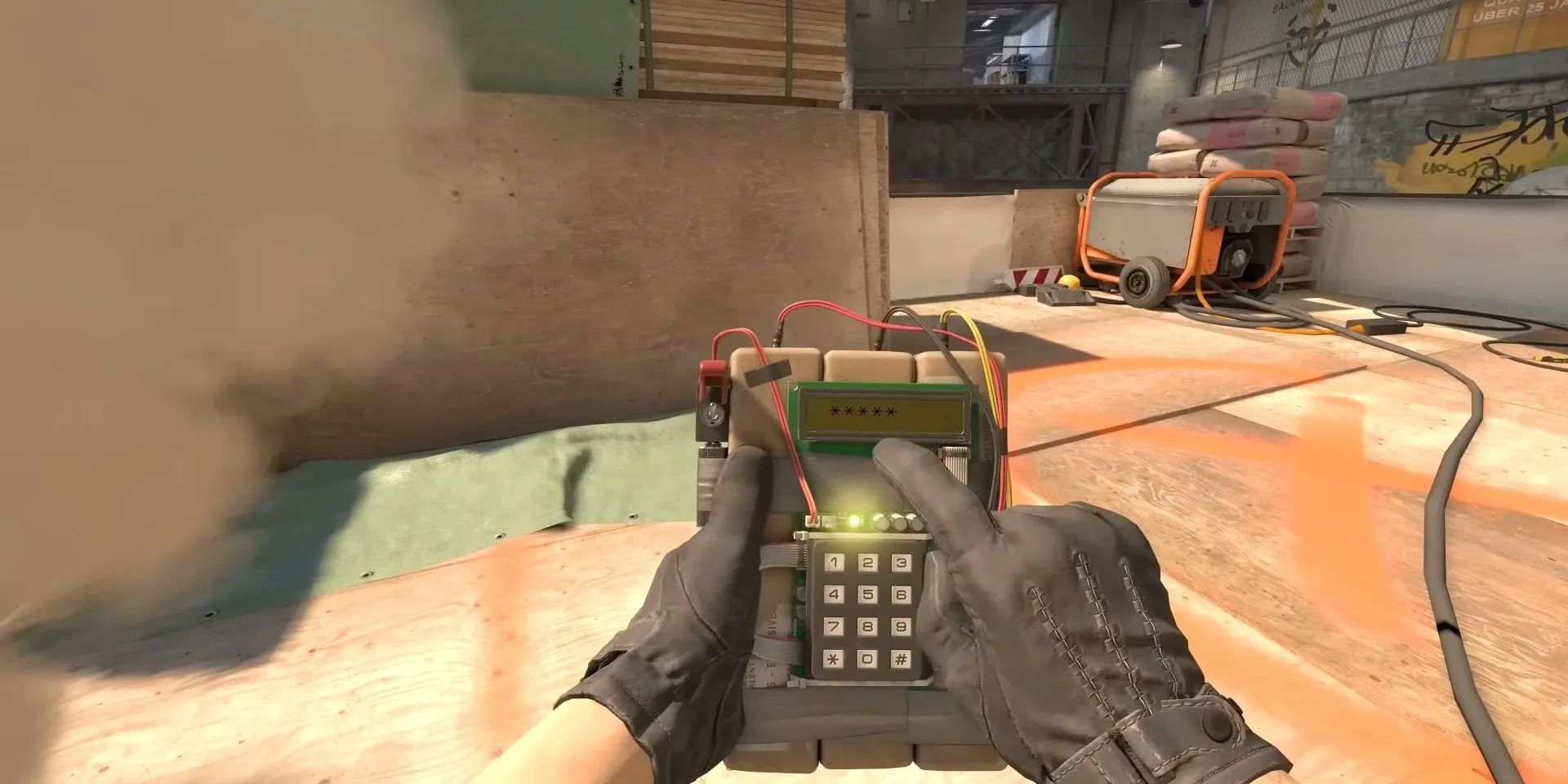 Người chơi đặt bom tại site trong Counter-Strike 2, biểu tượng cho những quyết định chiến lược và hệ quả của chính sách kinh tế trong game