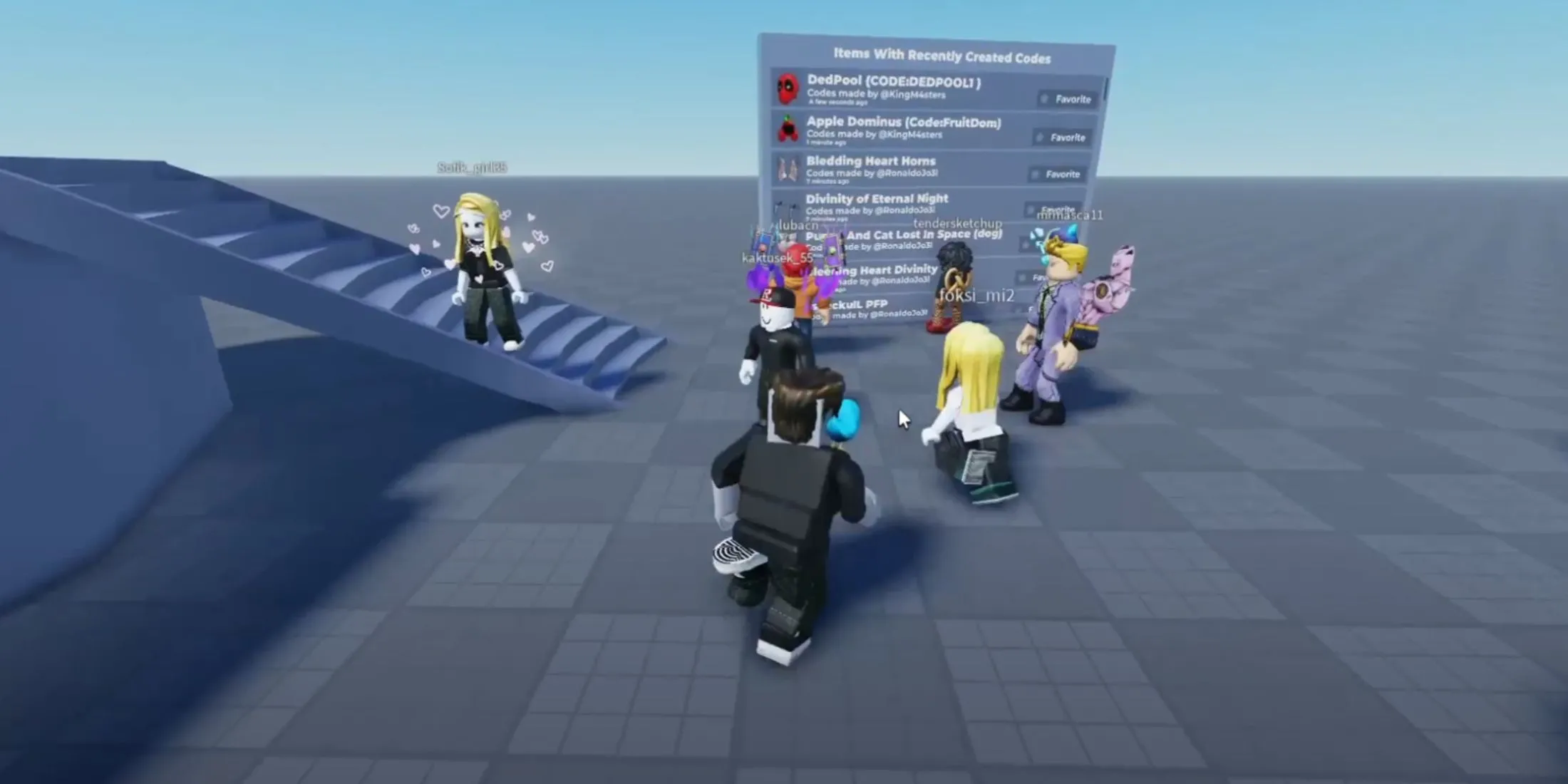 Nhân vật Flex UGC và kho item UGC trên Roblox