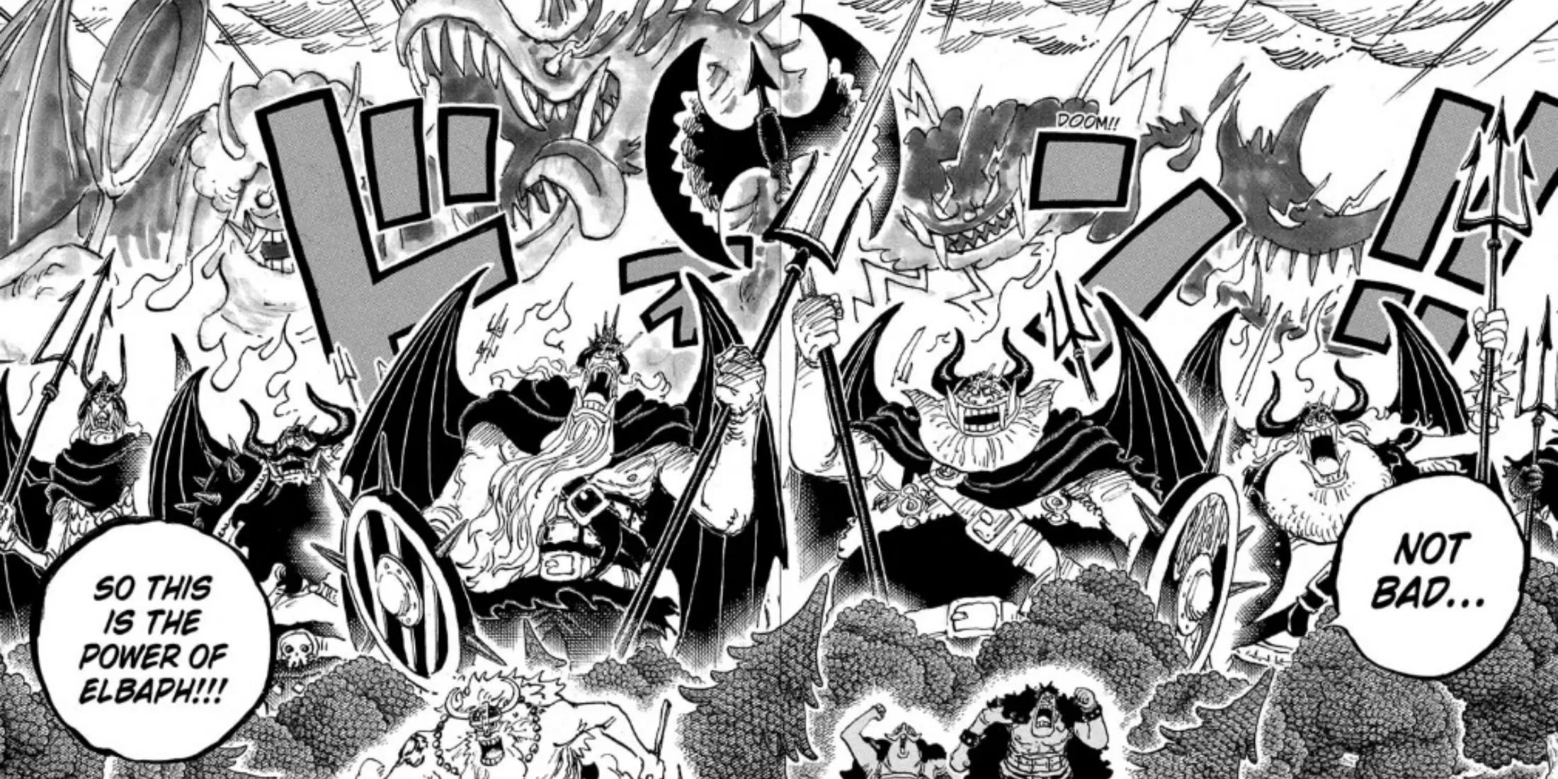 những con quỷ khổng lồ và Imu trong One Piece