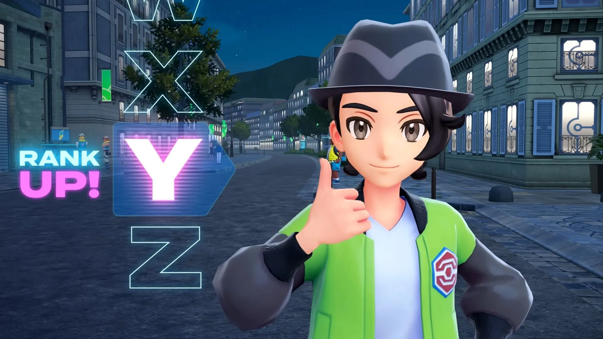 Paxton đạt Rank Y trong Pokemon Legends Z-A, biểu tượng tiến trình nhiệm vụ và hệ thống Rank trong game