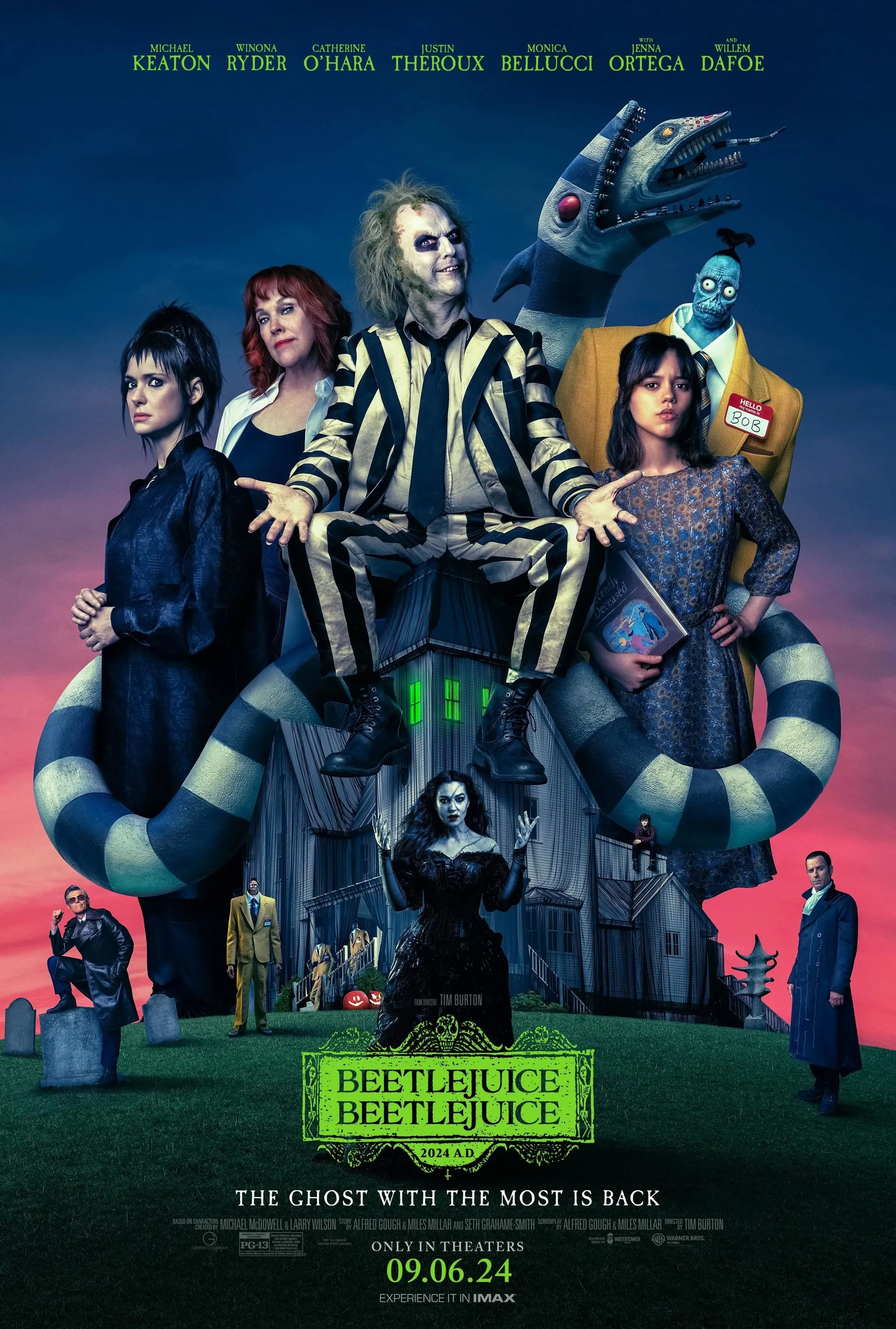 Poster Beetlejuice Beetlejuice với Michael Keaton và Jenna Ortega — phim sắp rời Netflix tháng 11/2025