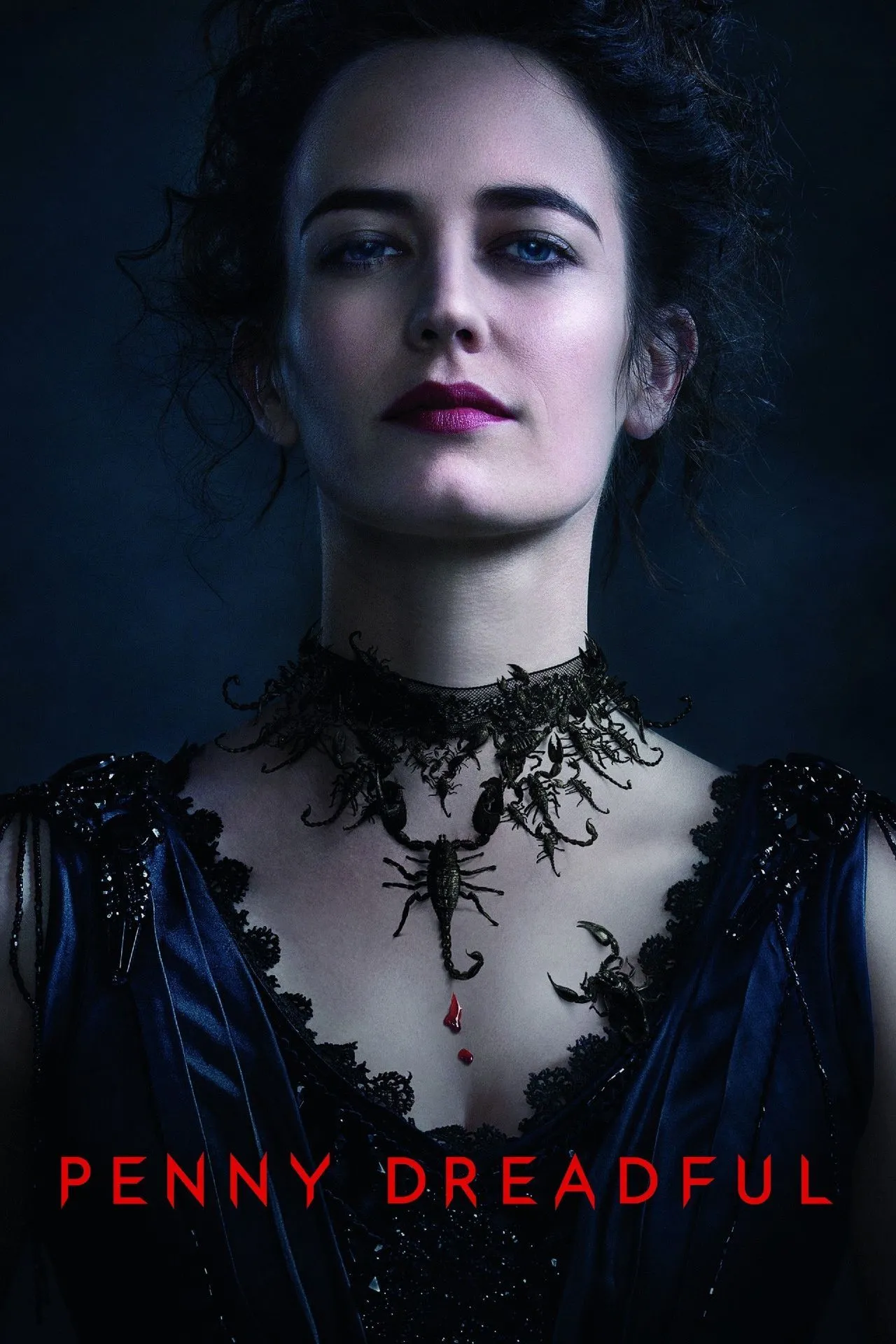 Poster Penny Dreadful với tông màu gothic, nhân vật Vanessa Ives nổi bật