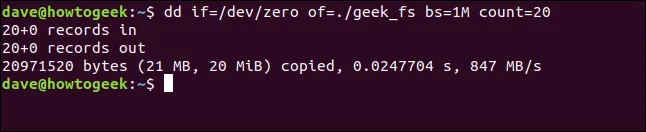 Tạo file ảnh bằng dd và dựng filesystem với mkfs
