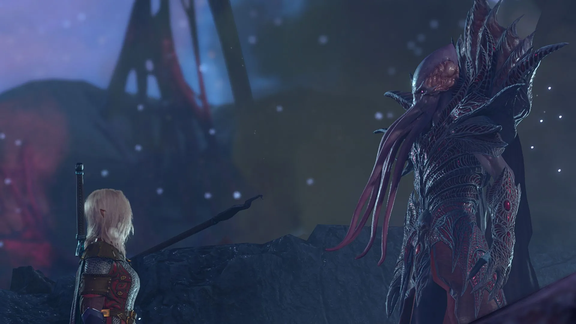 Tav nhìn The Emperor trong Baldur's Gate 3, cảnh báo về thao túng tâm lý