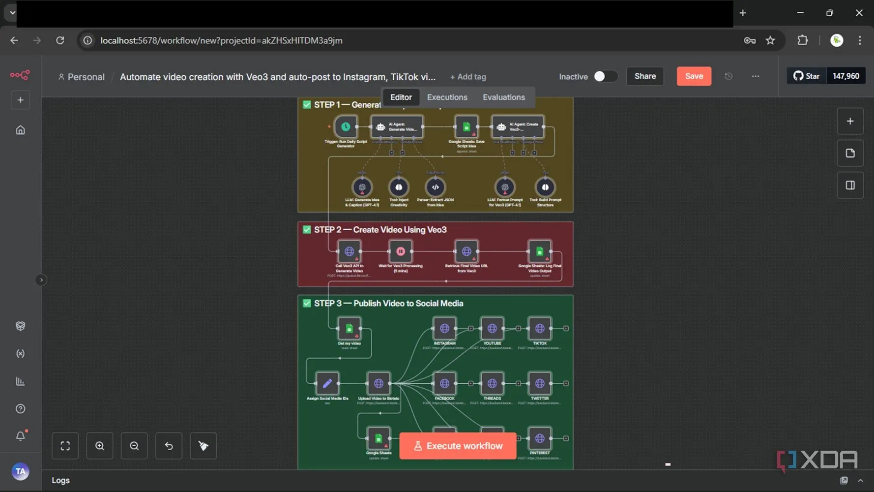 Template n8n cho tự động hóa nhanh, hữu ích để tối ưu quy trình xuất bản nội dung game